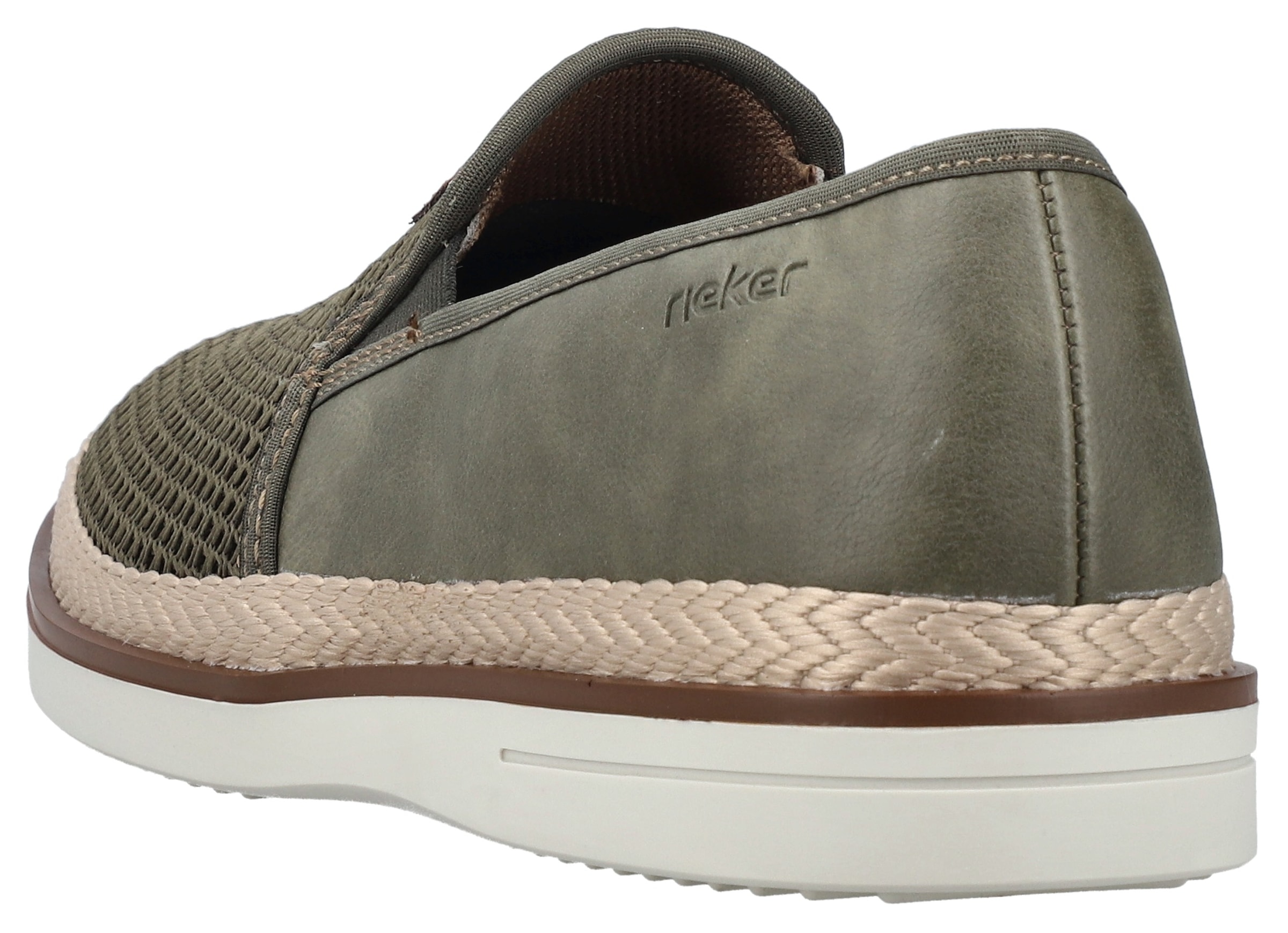 Rieker Slipper, Espadrilles, Sommerschuh, Schlupfschuh mit gepolsterter Innensohle