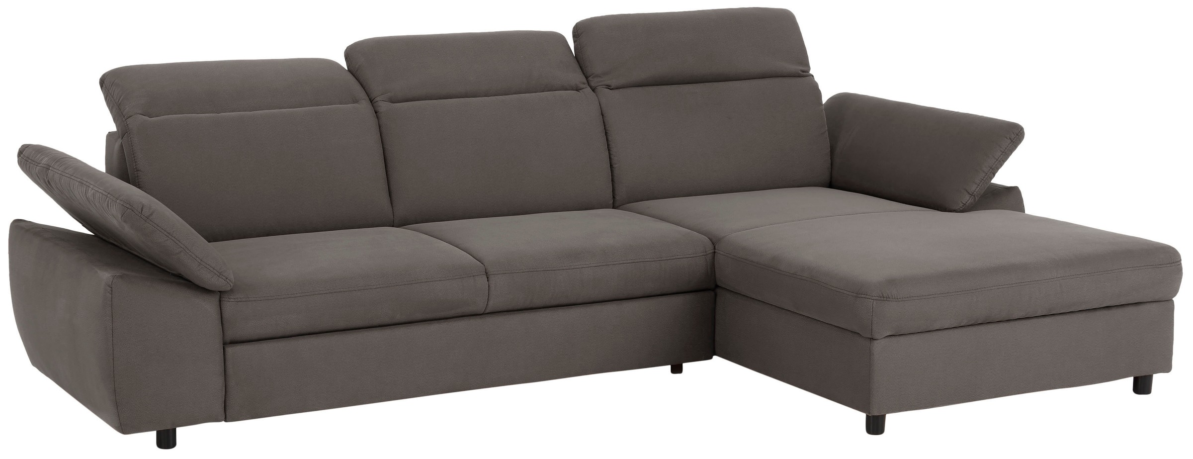 Home affaire Ecksofa »Mauritius L-Form«, mit Kopfteil- und Armlehnverstellung, mit Bettfunktion und Bettkasten