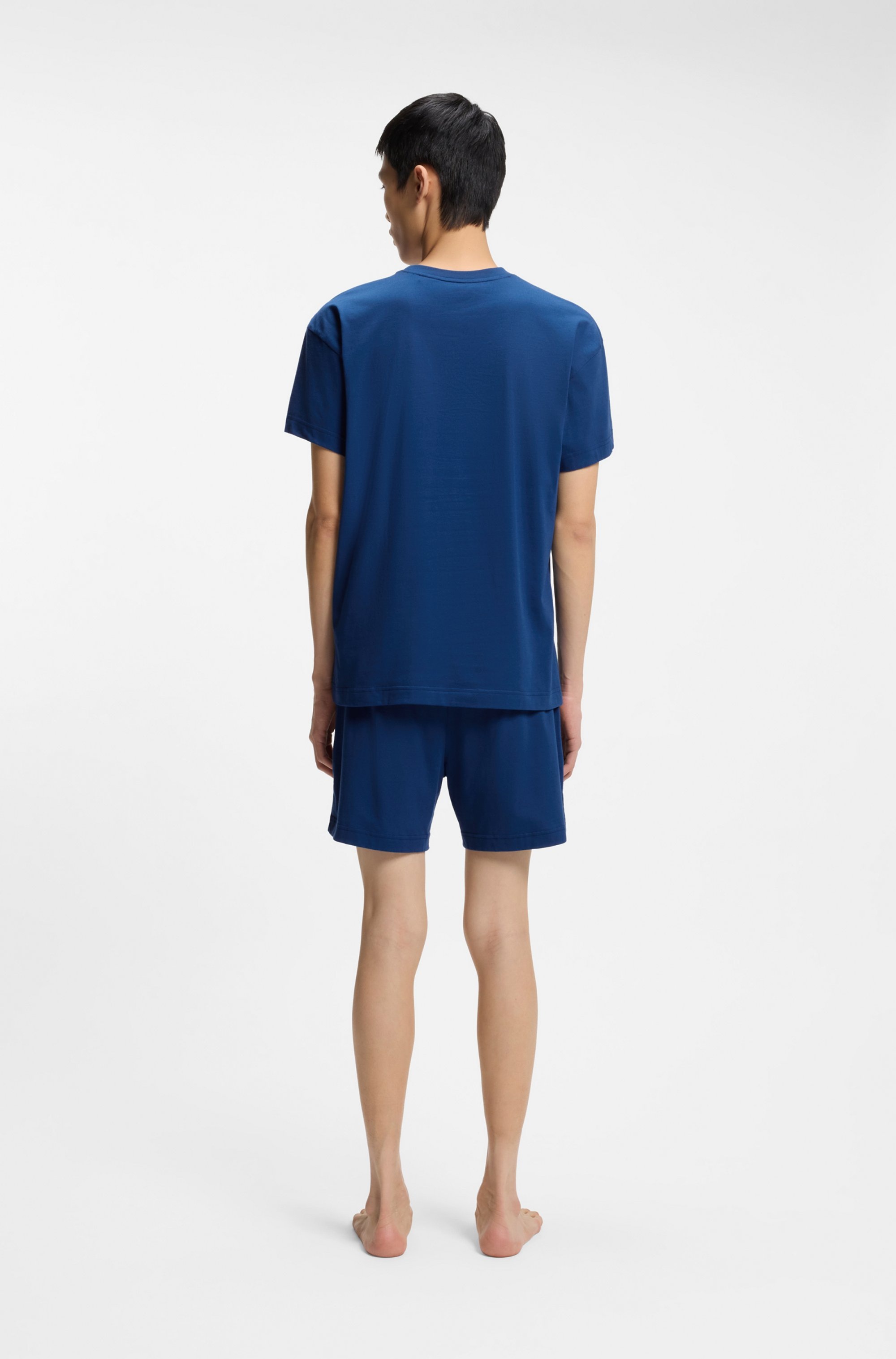 HUGO Underwear Pyjama »GALAXY SHORT SET« Set, 2 mit HUGO-Aufnäher, Stretch-Baumwolle, Regular Fit