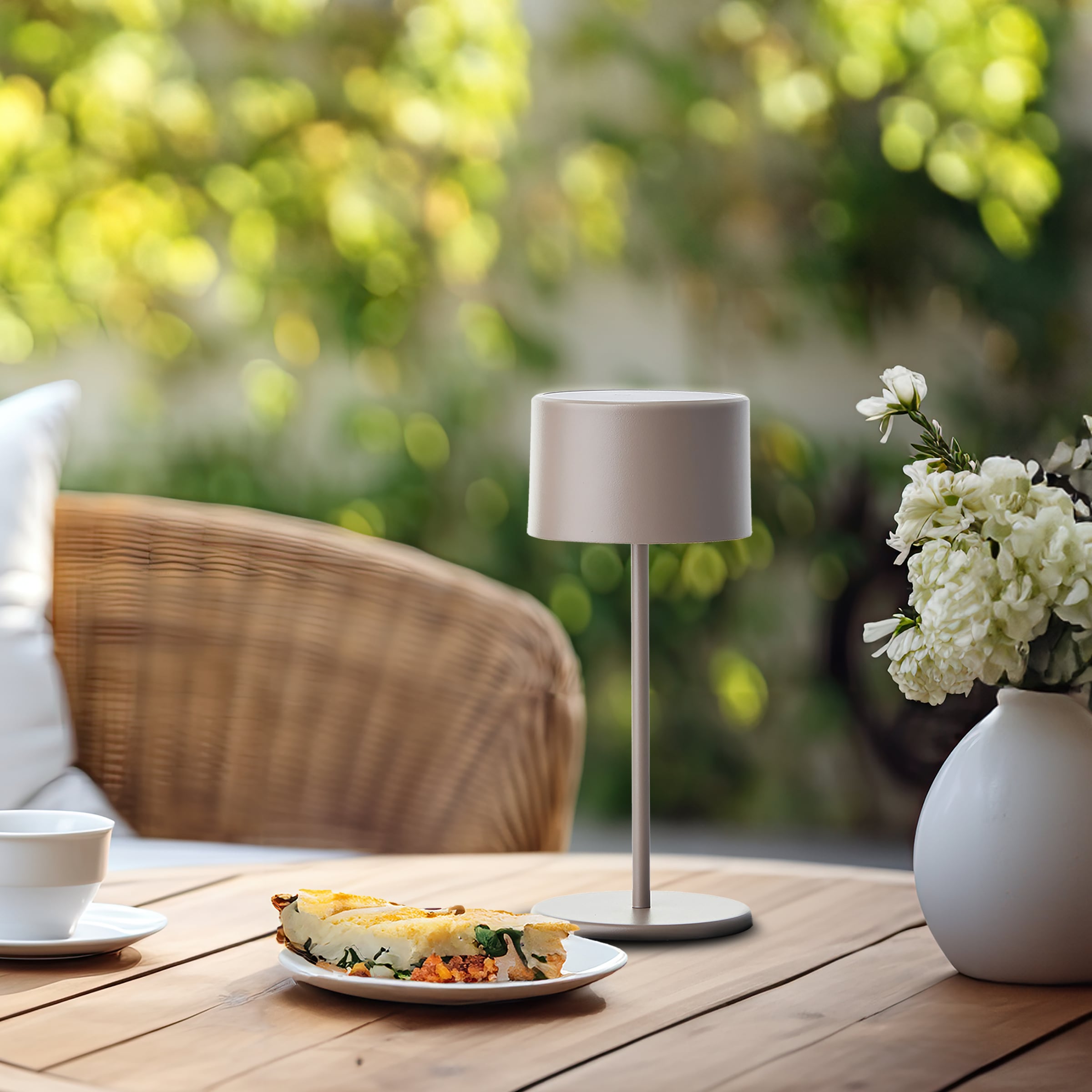 OTTO home Tischleuchte »Dreell, Akkuleuchte« LED-Modul 2 Stk. Warmweiß 2er Set, 210 lm, Touchdimmer, 3000 K, H 21 cm