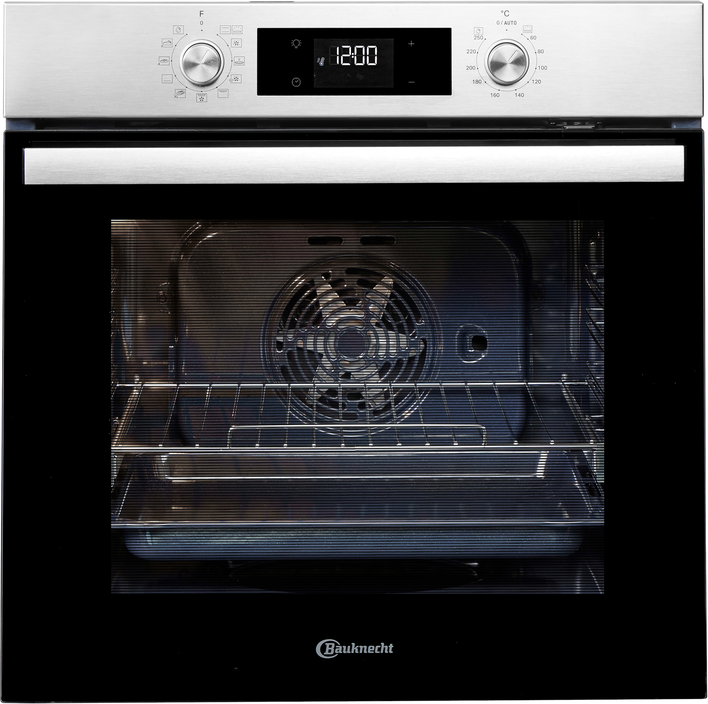 BAUKNECHT Backofen-Set »BAKO 740 IND IN« mit 1-fach-Teleskopauszug Hydrolyse Set, 2 Stk. tlg. Hydrolyse - Reinigung mit der natürlichen Kraft des Dampfes bei 90 °C