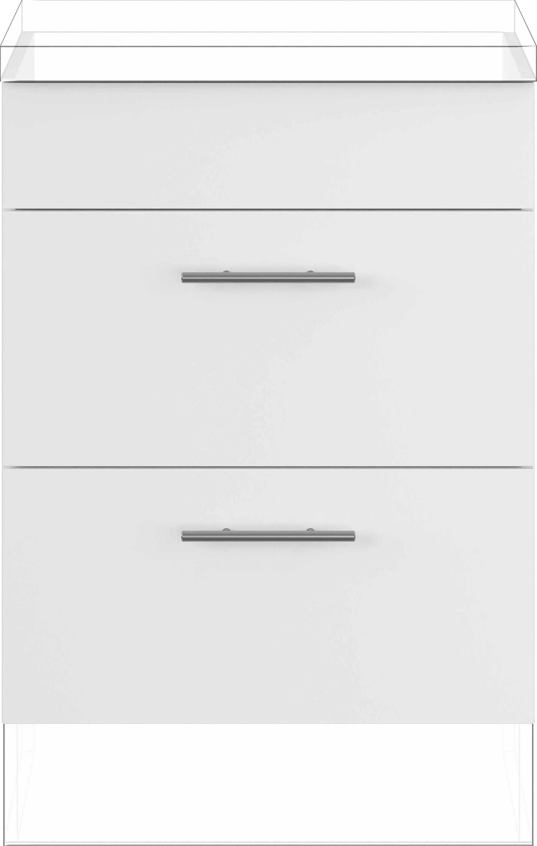 IMPULS KÜCHEN Kochfeldumbauschrank »"Prag und Valencia", Breite/Höhe: 60/72,3 cm, mit Soft-Close« vormontiert, mit Soft-Close,