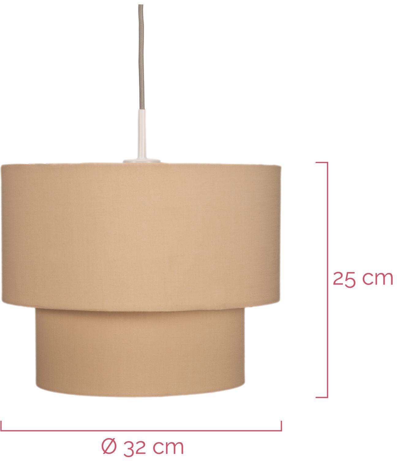 Pauleen Pendelleuchte »Soft Shine«, 3 flammig, Leuchtmittel E27 | ohne Leuchtmittel, E27, Stoffschirm Beige