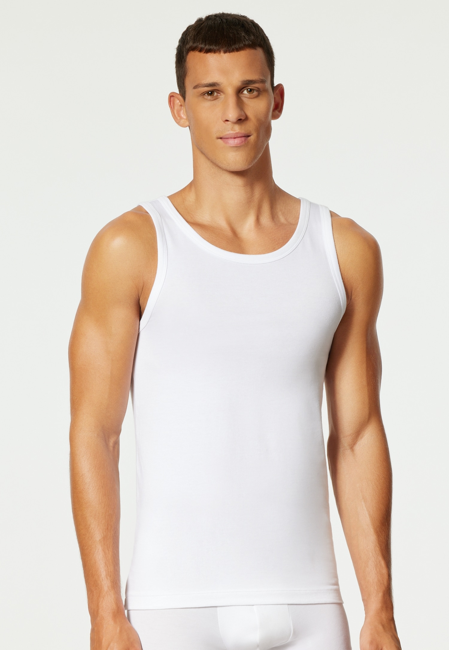 uncover by SCHIESSER Unterhemd »Uncover Cotton« 2er Pack,  Rundhals, elastisch, Cotton-Mix, Multipack