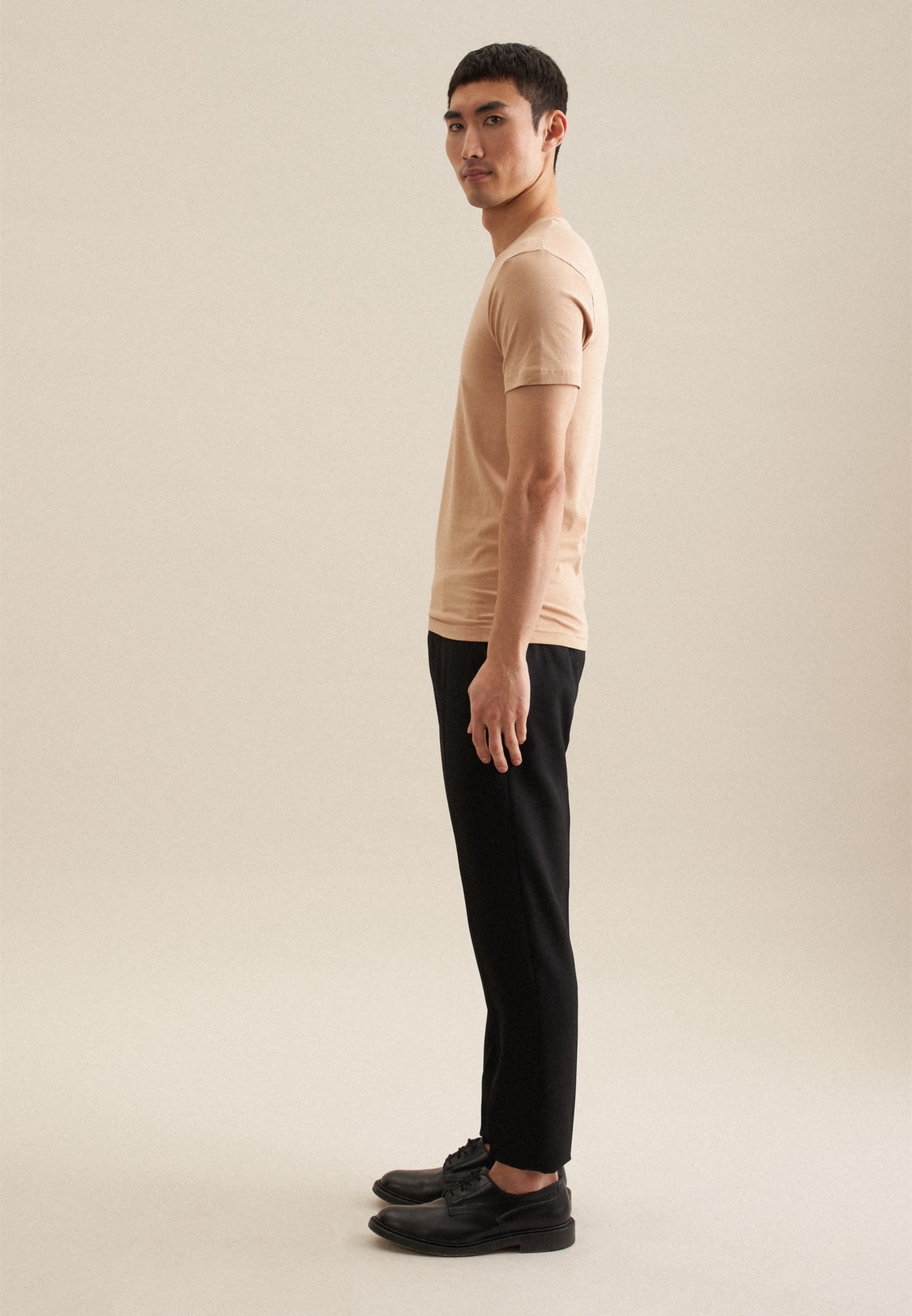seidensticker T-Shirt »Schwarze Rose«, Kurzarm V-Neck Uni