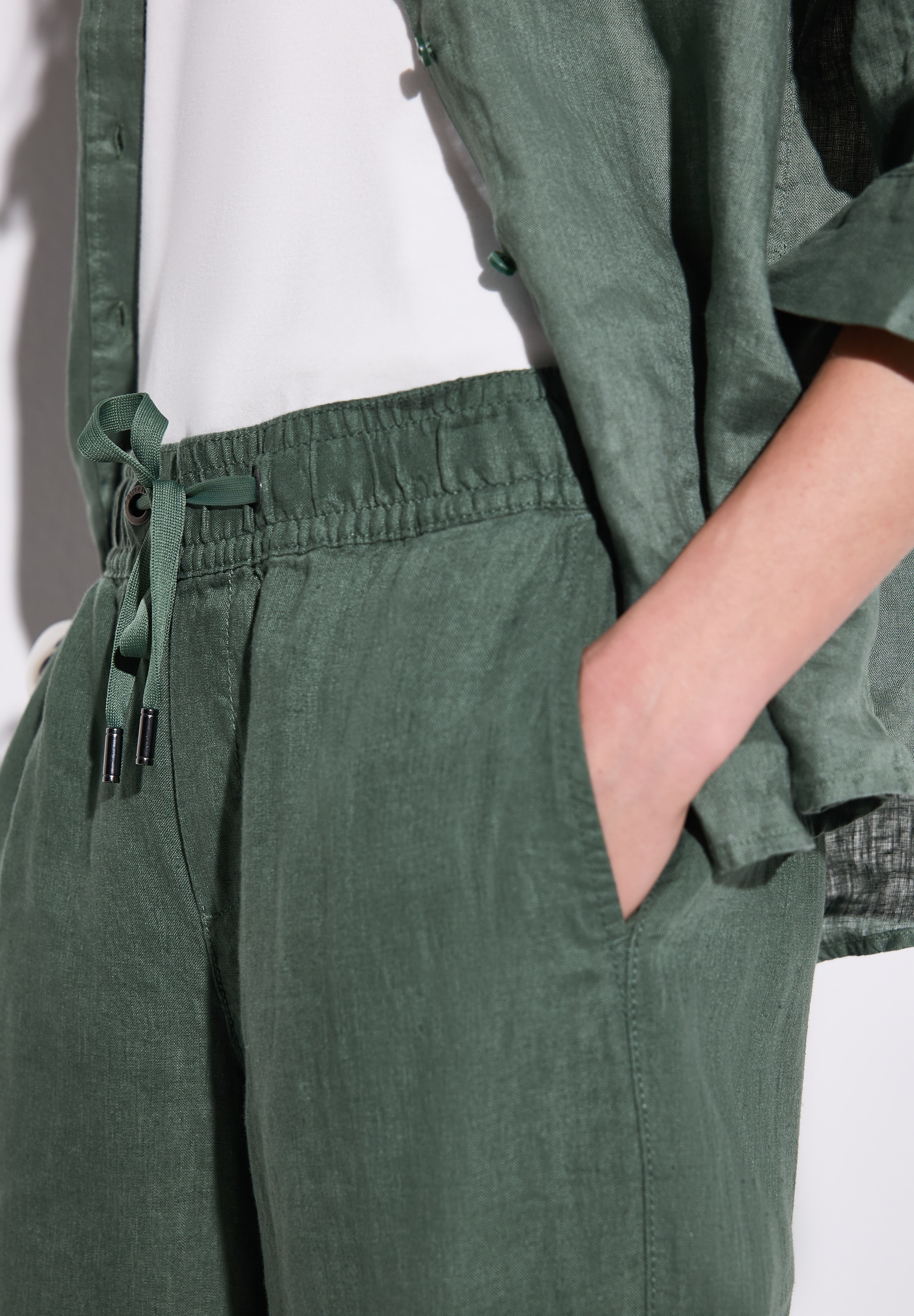 STREET ONE Culotte »Styel EMEE«, Sommerhose mit elastischem Bund mit Tunnelzug