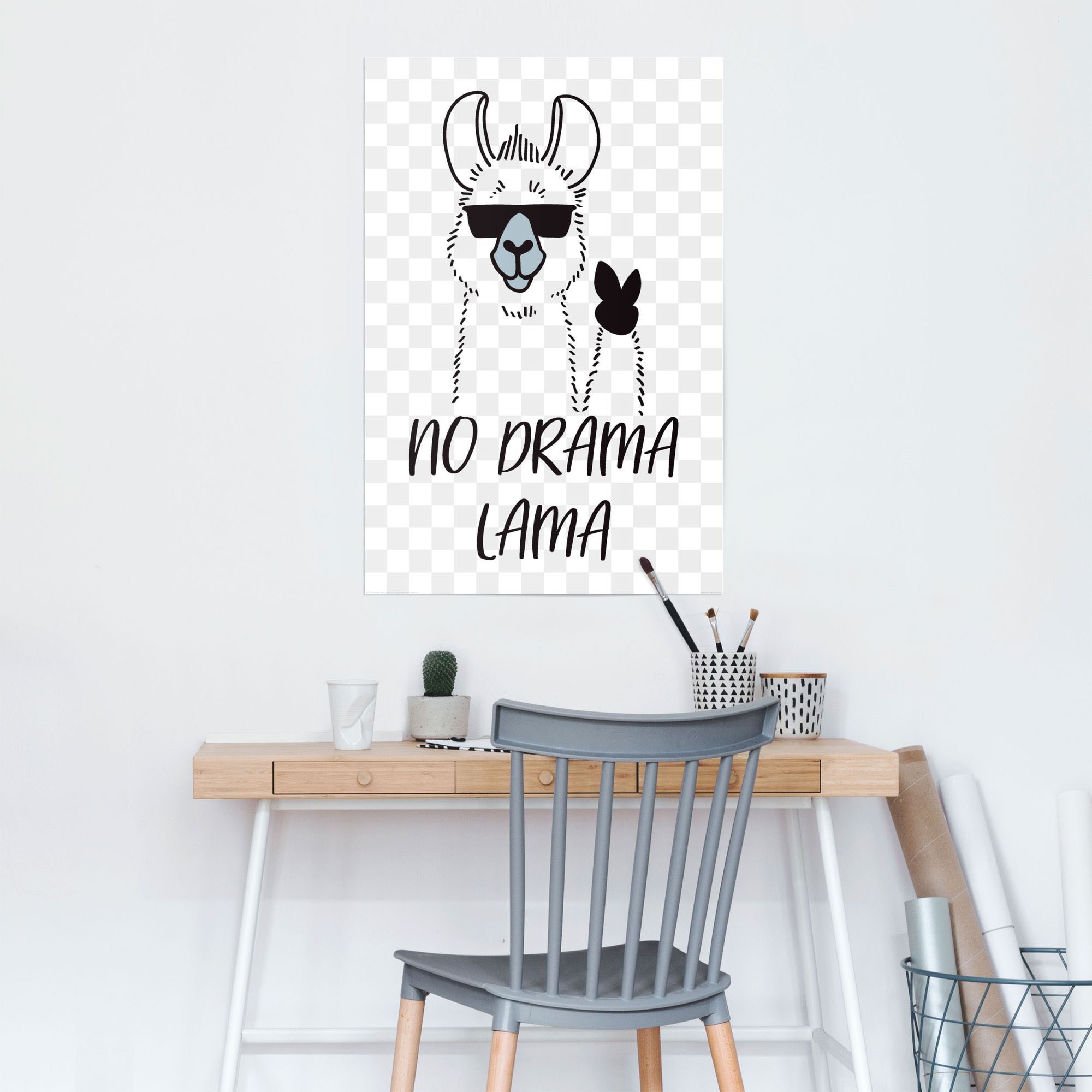 (1 »No Reinders! auf Drama St.) bestellen Poster Raten Lama«,