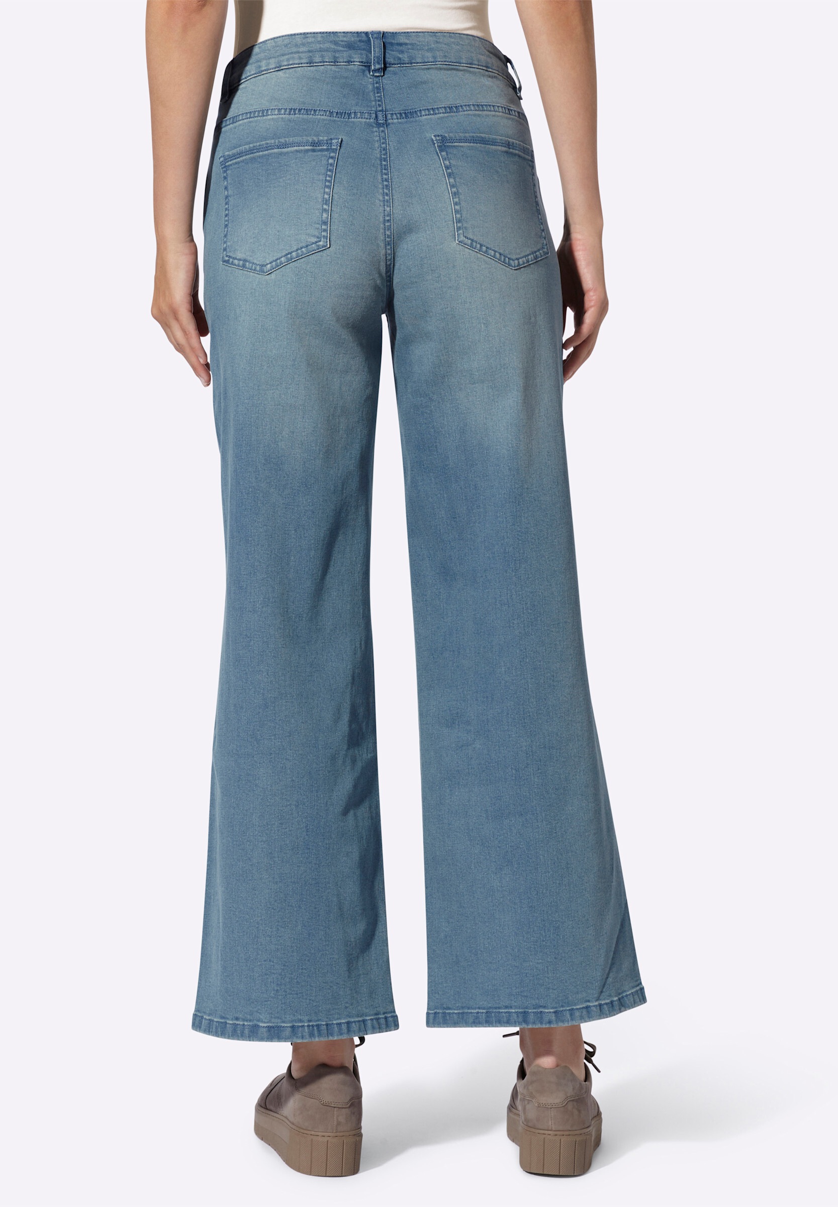 heine 5-Pocket-Jeans »Jeans 5-Pocket-Jeans mit weitem Bein«