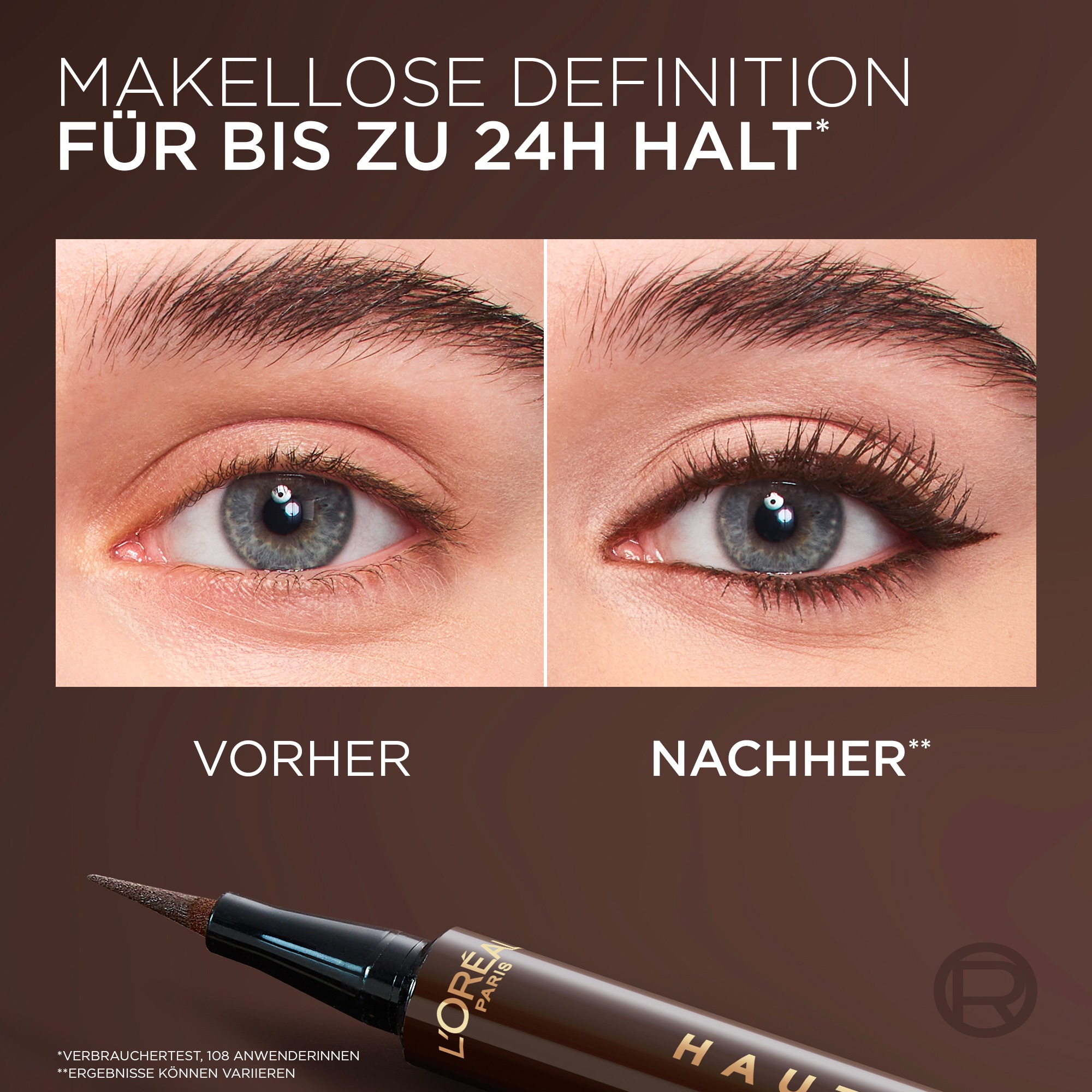 L'ORÉAL PARIS Eyeliner »HAUTE PRECISION« hält bis zu 24H, wasserfest