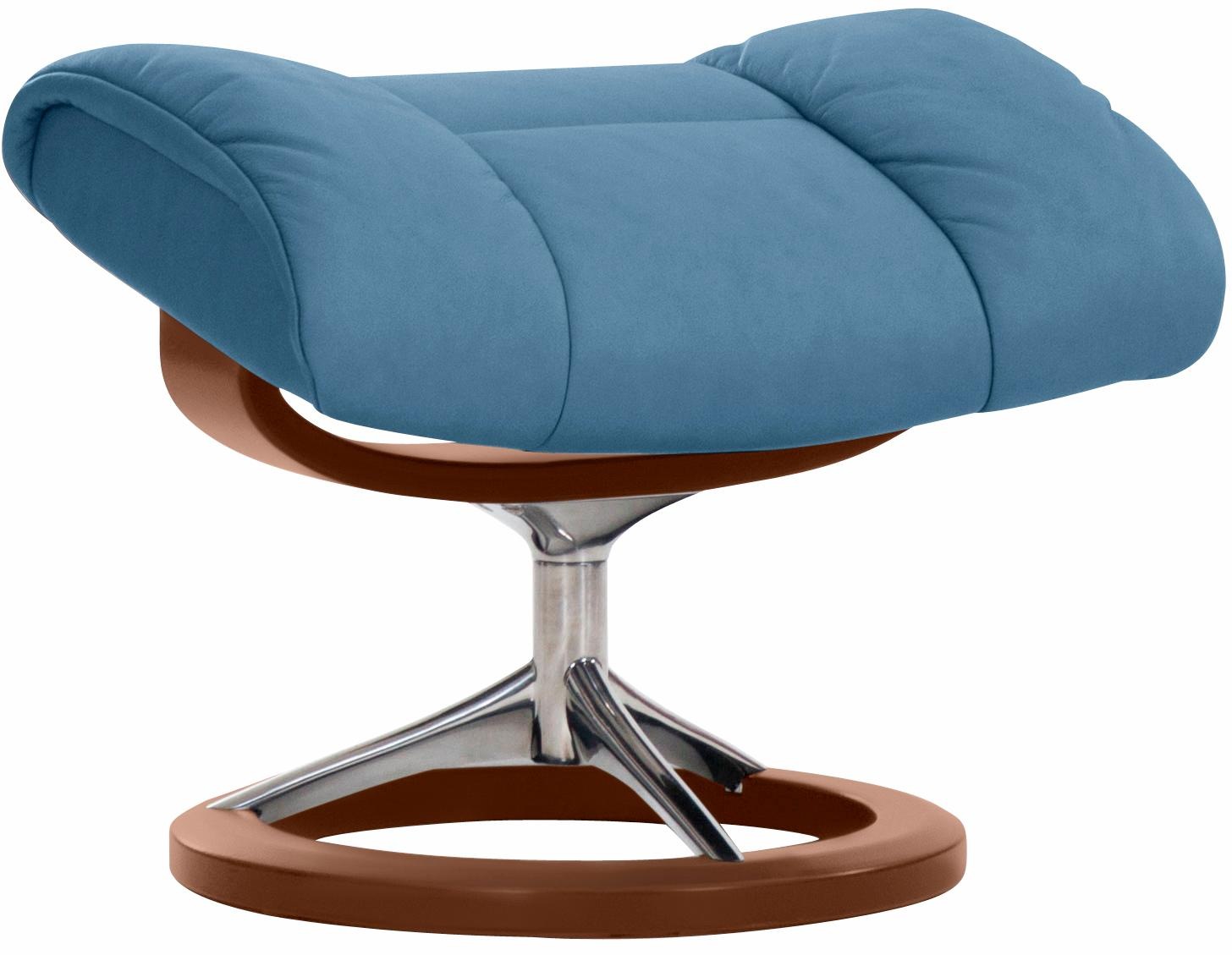 Stressless® Relaxsessel »Ruby«, (Set, Relaxsessel mit Hocker), mit Signature Base, Größe L, Gestell Eiche, Wenge, Braun & Schwarz