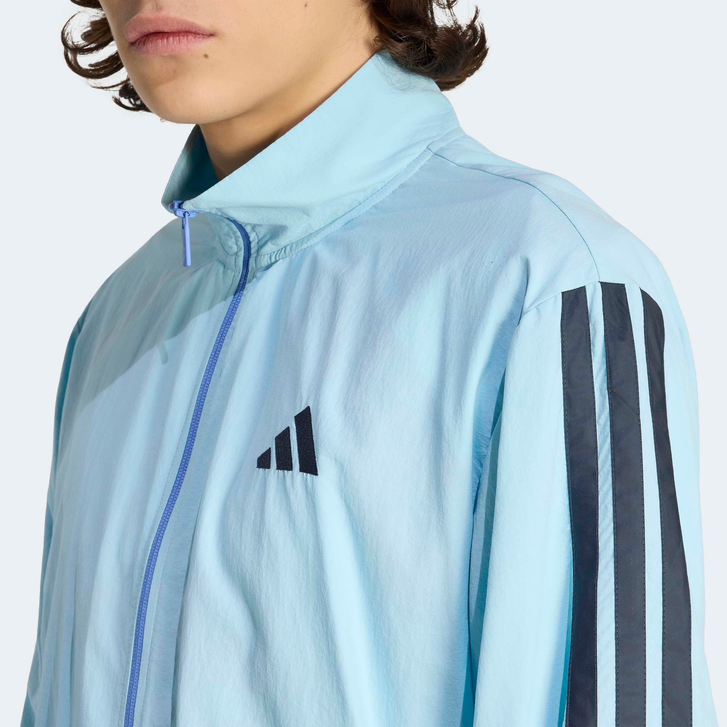 adidas Sportswear Rollkragenpullover »ESSENTIALS TRACK, 3-STREIFEN, GEWEBT«
