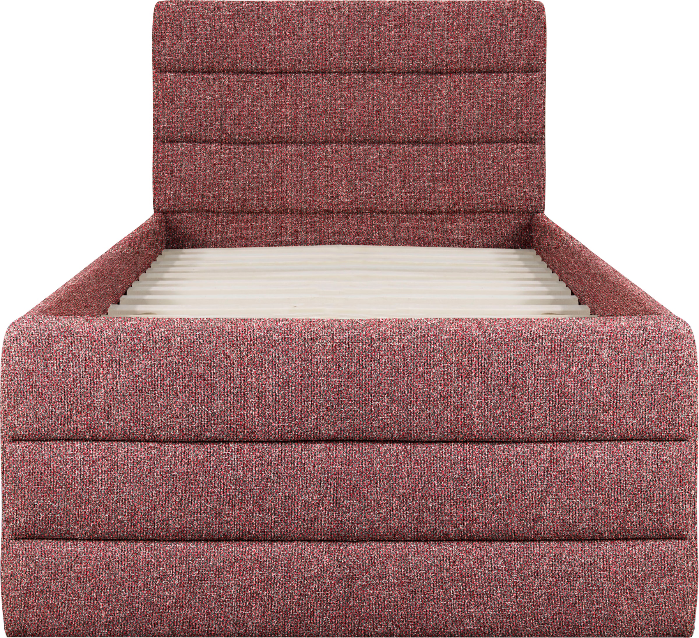 OTTO products Polsterbett »Merrit« Quernaht im Kopf- und Fußteil, in 5 Breiten, auch in 220 cm Länge