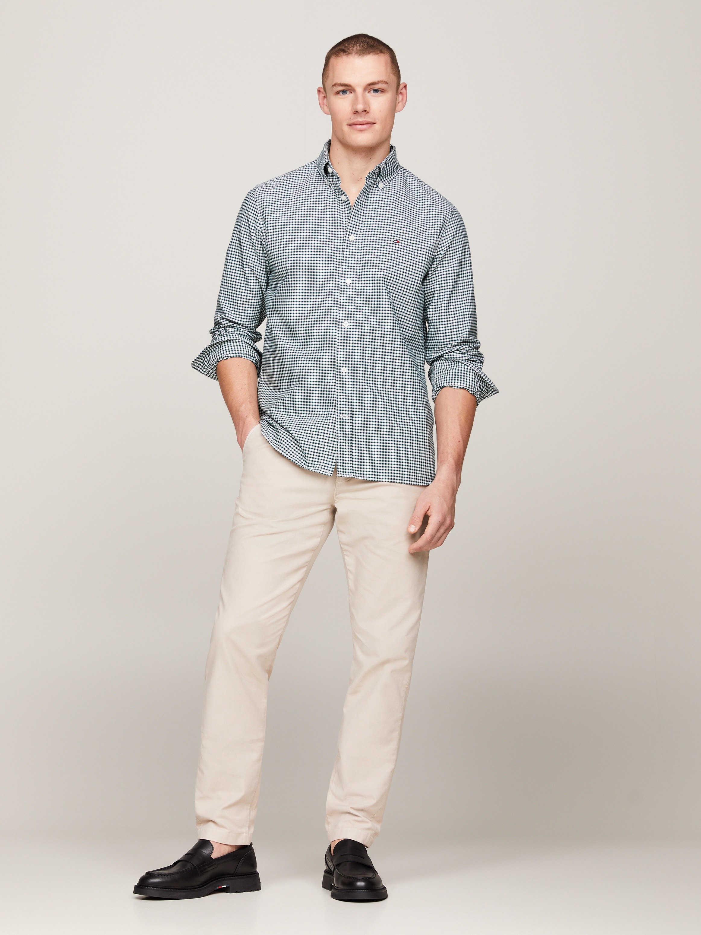 Tommy Hilfiger Langarmhemd »HERITAGE OXFORD GINGHAM RF SHIRT«, mit modischem Klein-Karomuster