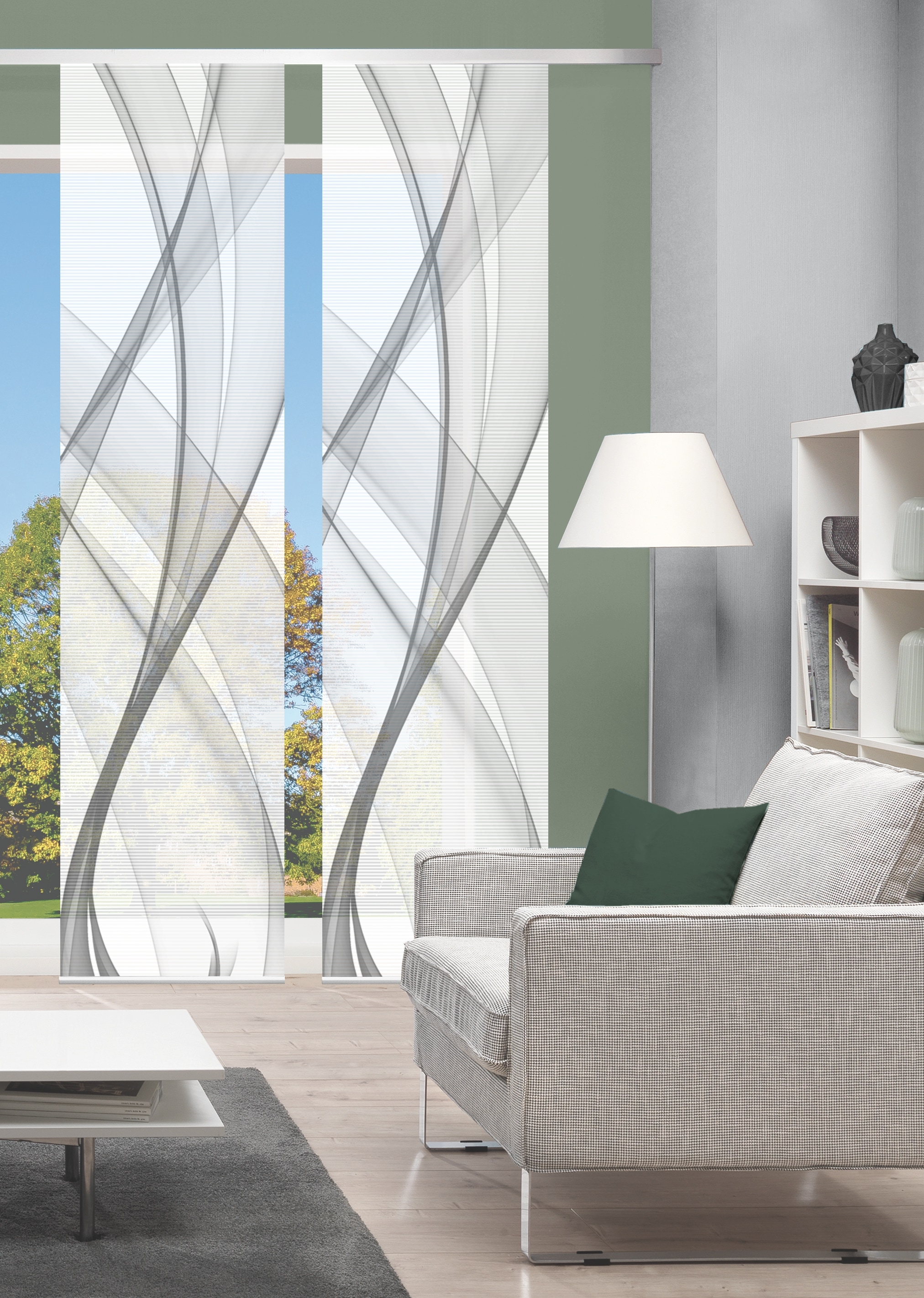 Vision Schiebegardine »PACOLIA« Paneelwagen 2 Stk. tlg. SET,SCHIEBEVORHANG,BAMBUS,DIGITALDRUCK