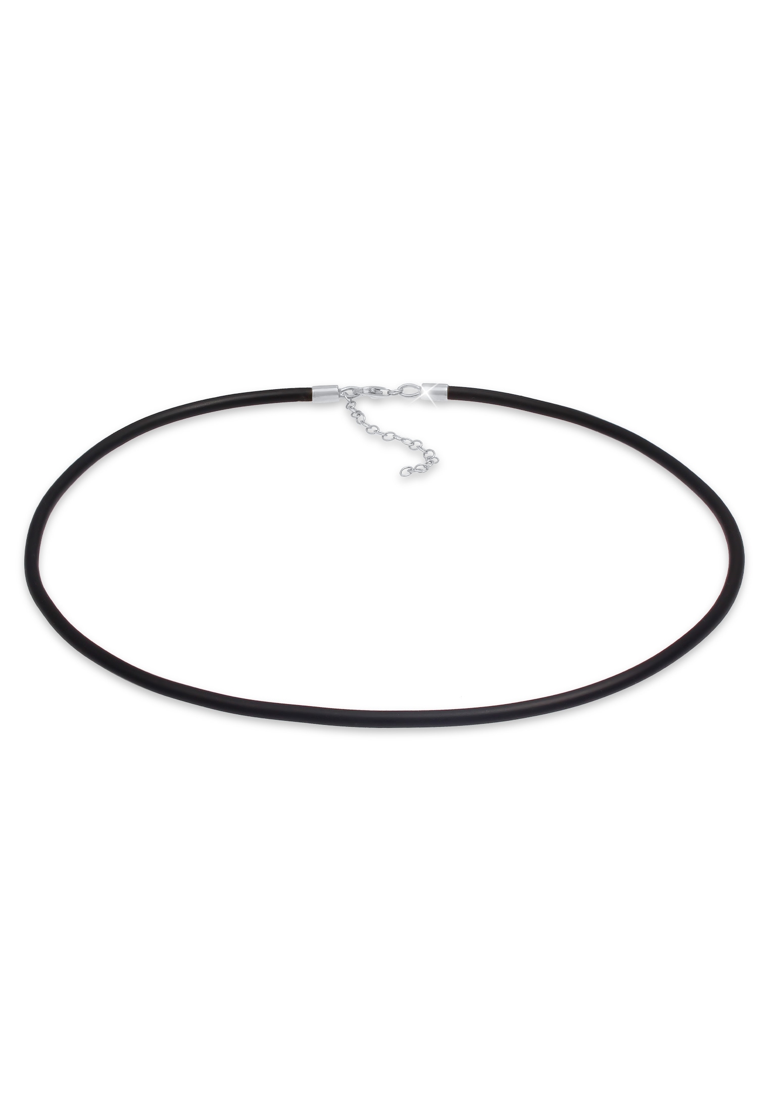 Nenalina Kette ohne Anhänger »Halskette Kautschuk-Kette Basic Kombinierbar 925 Silber«