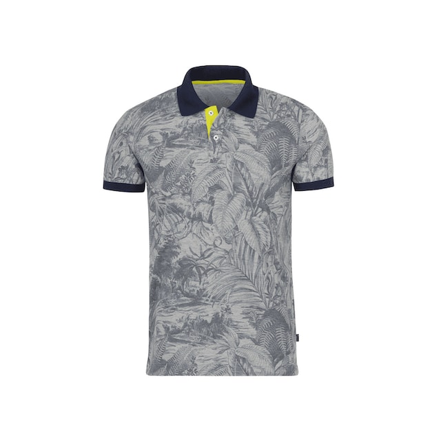 schickem Poloshirt mit bei Poloshirt floralem Muster« »TRIGEMA Trigema