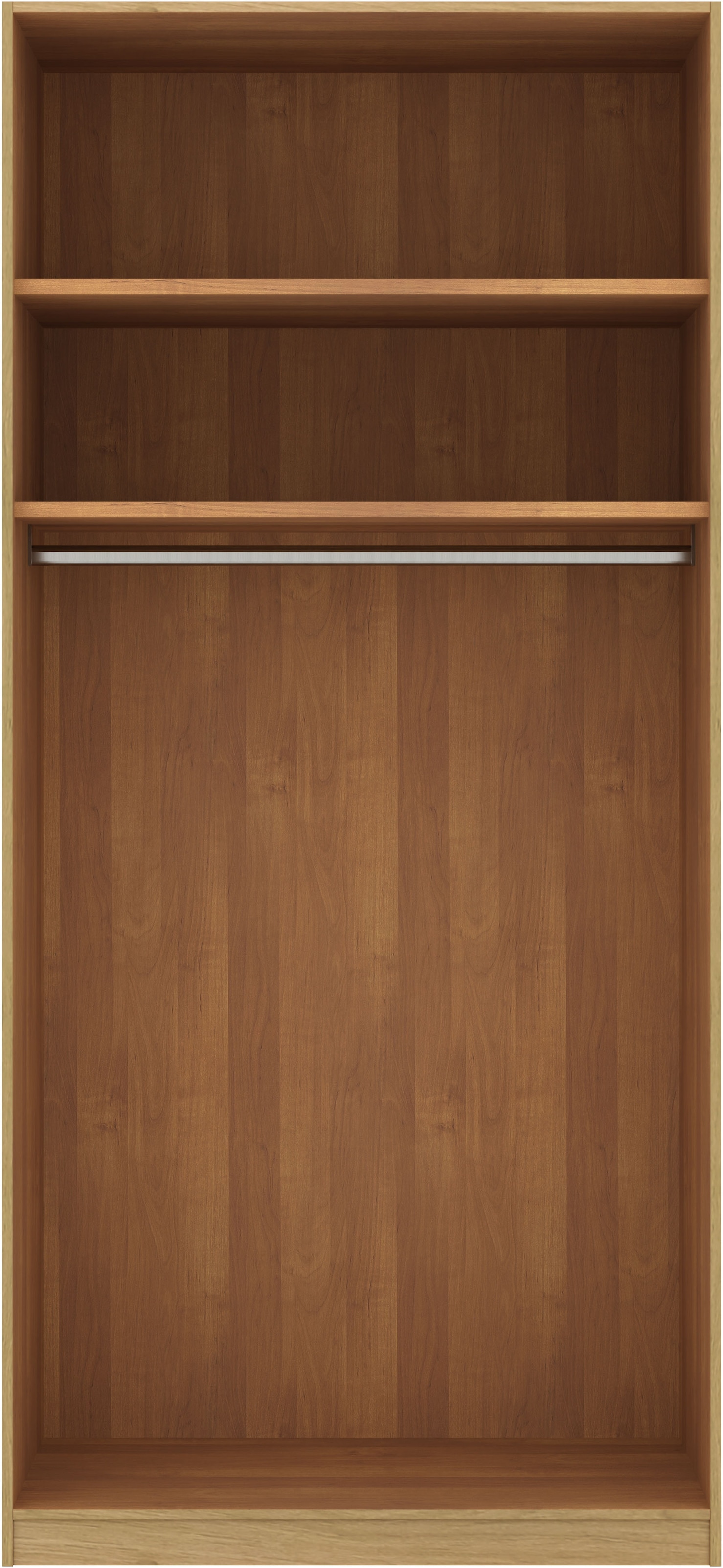 Musterring Drehtürenschrank »Savona, Kleiderschrank, Schrank, Garderobe, teilmassiv Eiche« mit Türdämpfern, in 5 Breiten & 2 Höhen, extra Böden, MADE IN GERMANY,  Türen in Bianco-Eiche massiv, mit Querriegel, verschiedene Größen