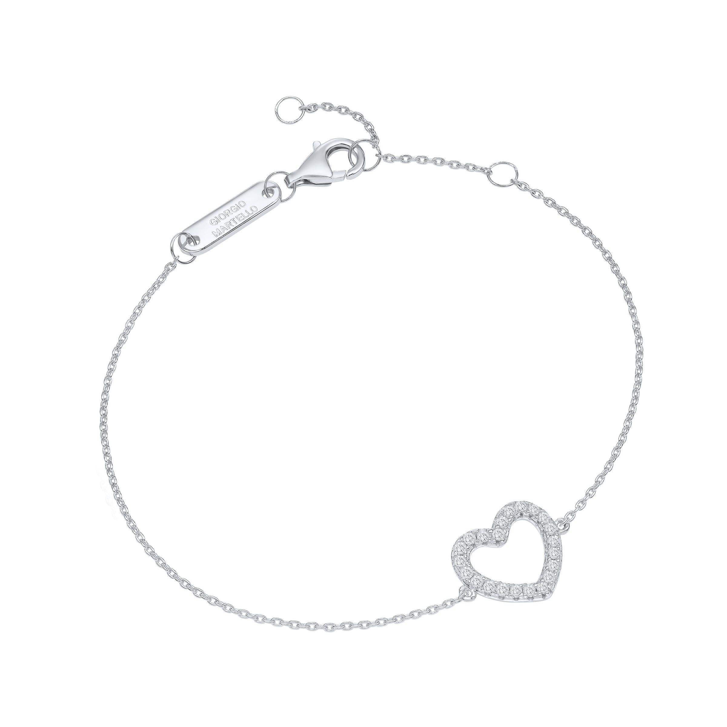 GIORGIO MARTELLO MILANO Armband »Armband mit Lab Grown Brillanten, Silber 925«