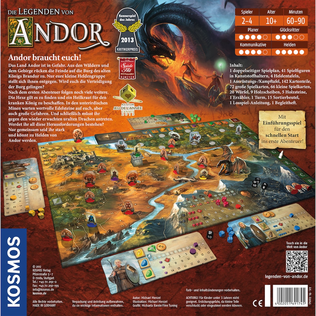 Kosmos Spiel »Die Legenden von Andor«, Made in Germany