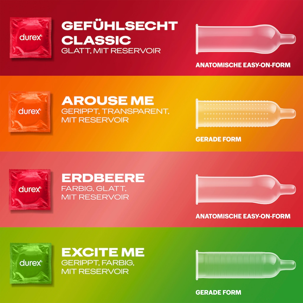 durex Kondome »Durex Überrasch Mich«, (Packung, 30 St.)