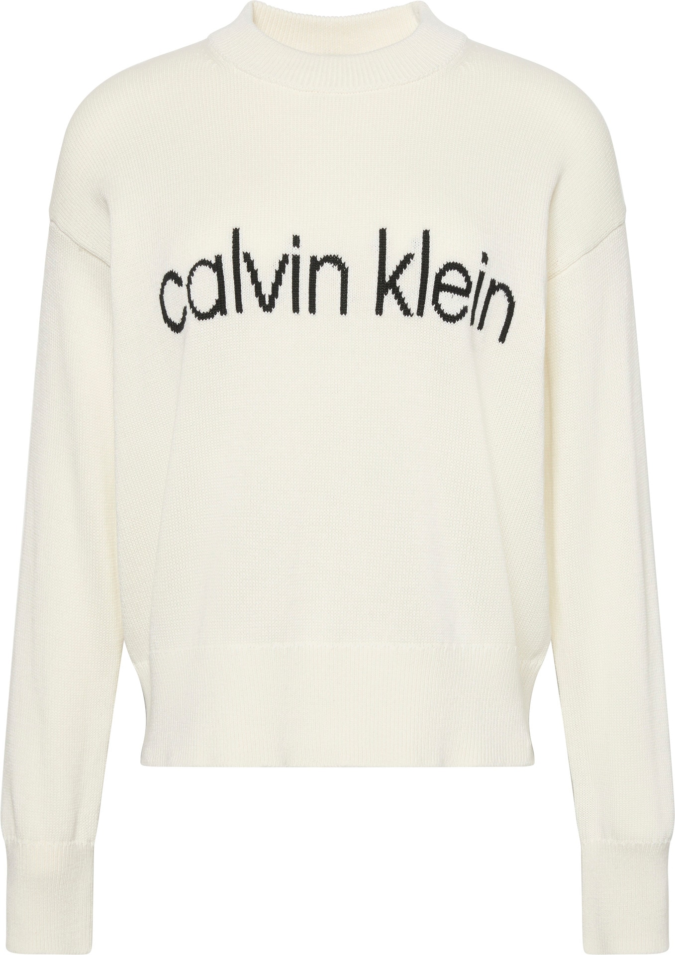 Calvin Klein Jeans Strickpullover »Cotton Graphic Pullover«, Mit Rundhalsausschnitt