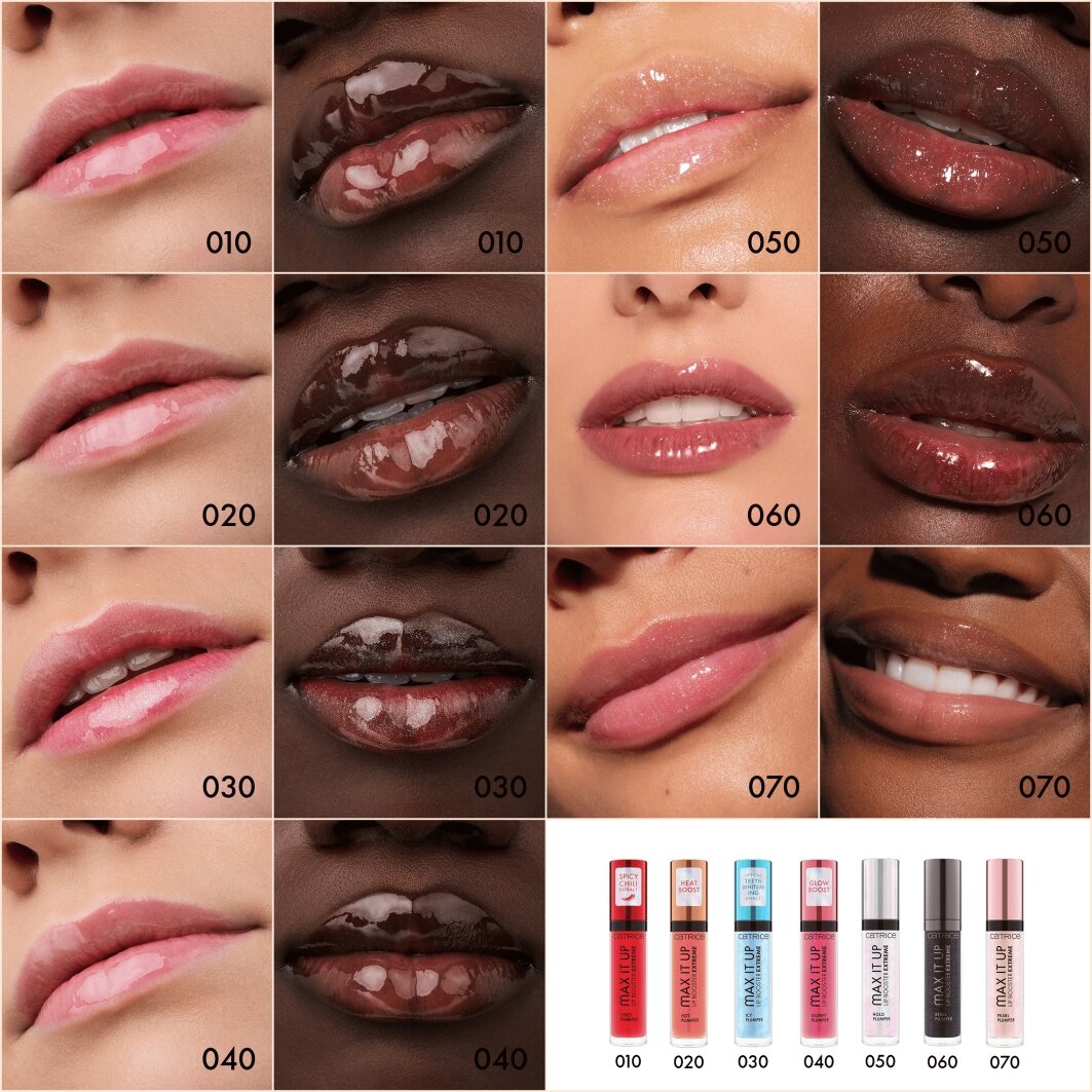 Catrice Lip-Booster »Max It Up Lip Booster Extreme«, (Set, 3 tlg.), Extremes Volumen, dezentes perlmuttartiges Finish mit Vanilleduft.