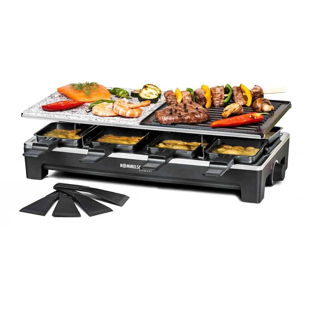 Rommelsbacher Raclette »RCS 1350«, 8 St. Raclettepfännchen, 1350 W