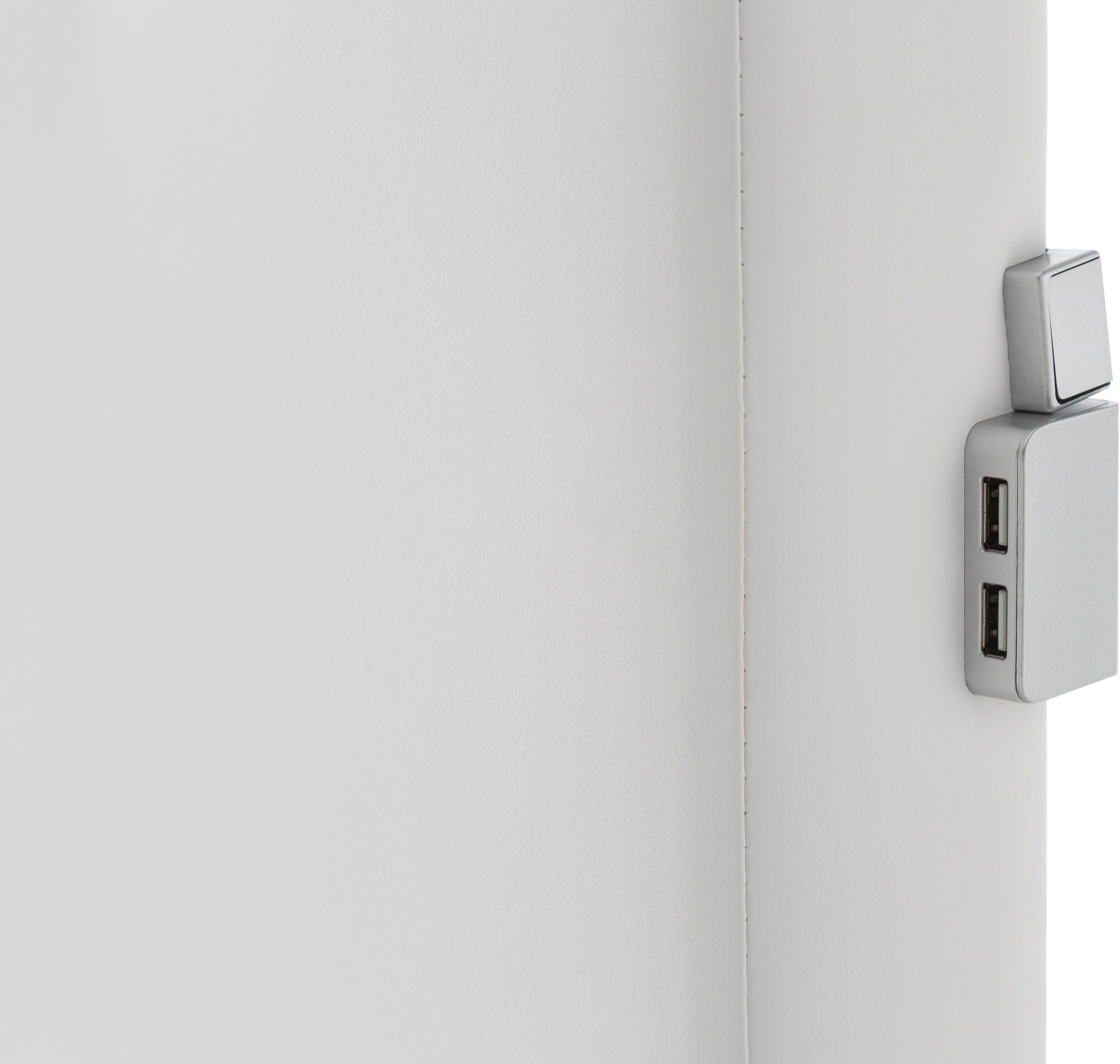 meise.möbel Boxspringbett »Las Vegas«, Füße und Kopfteil mit LED-Beleuchtung, mit Bettkasten und Topper