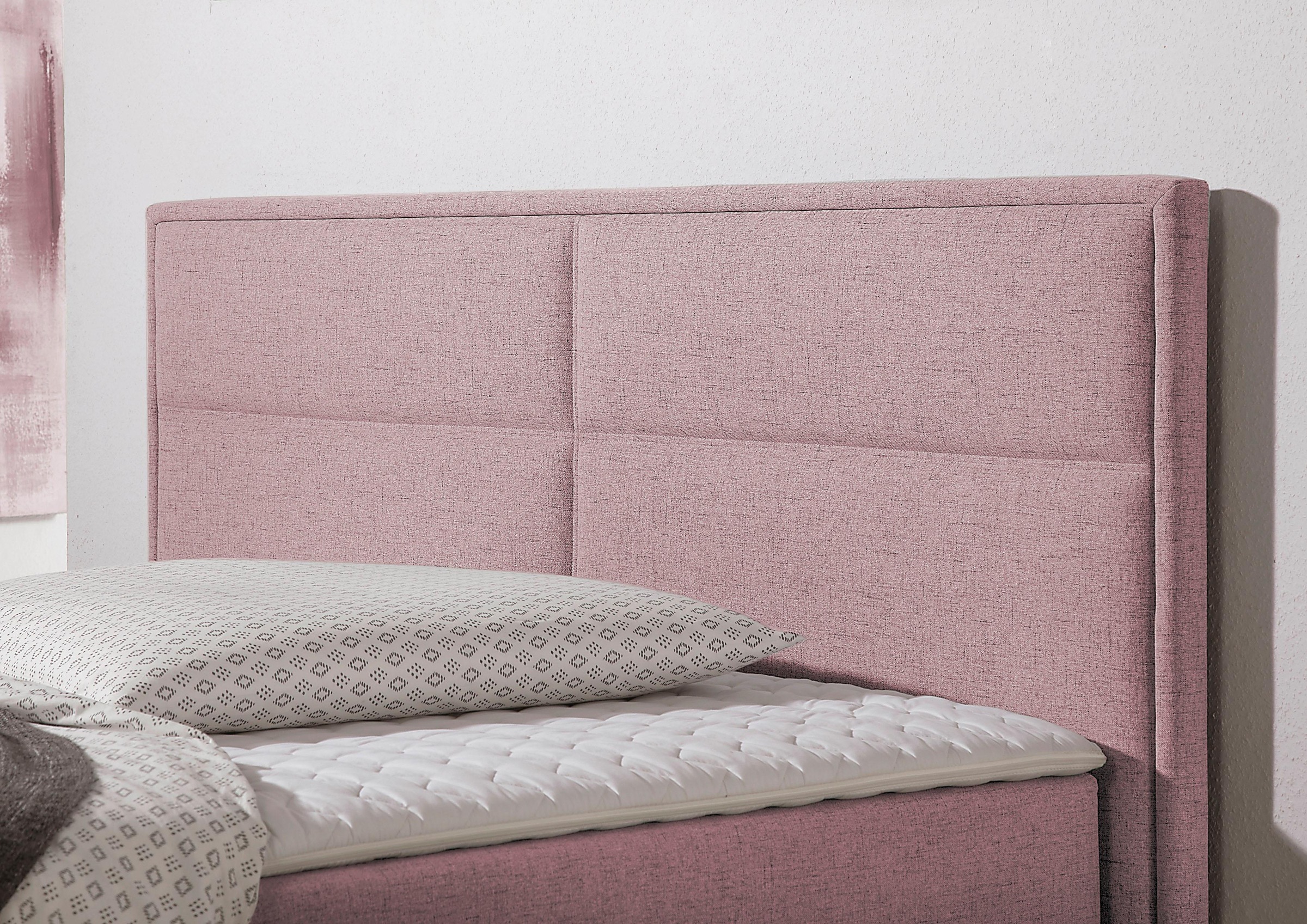 Home affaire Boxspringbett »Caria«, in 5 Breiten, 3 Matratzen-Ausführungen, 2 Härtegraden, Topper