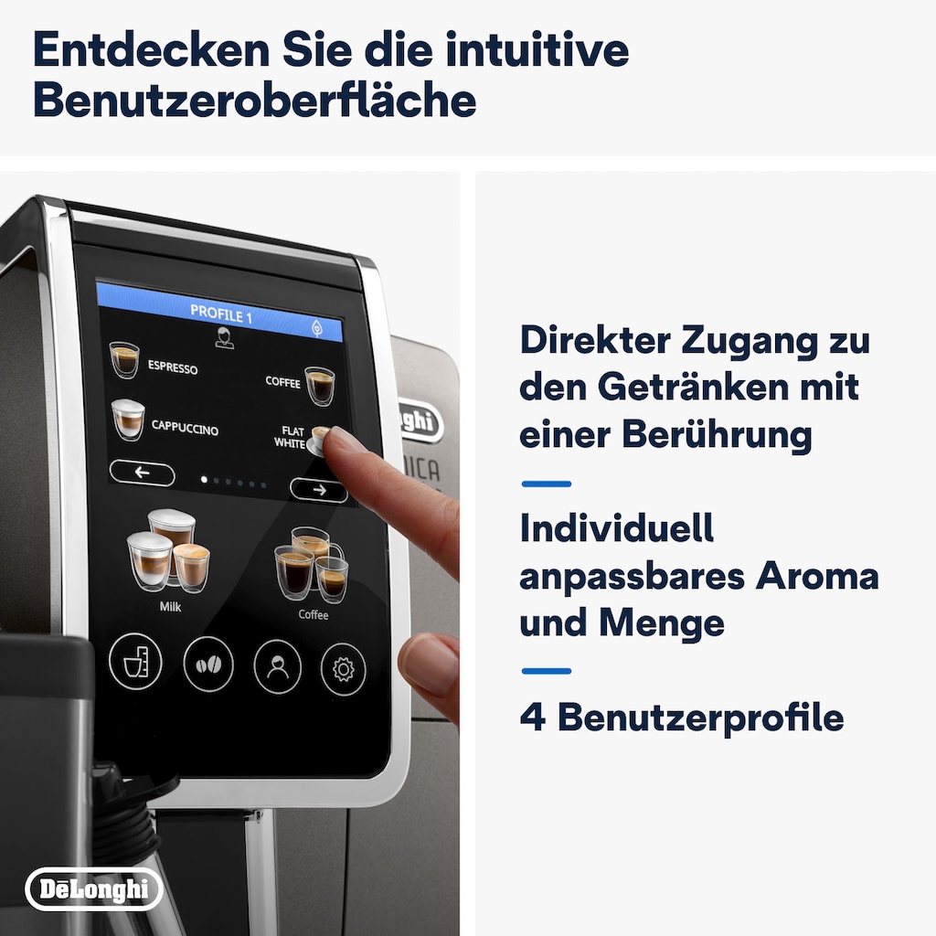 De'Longhi Kaffeevollautomat »Dinamica Plus ECAM 380.95.TB«