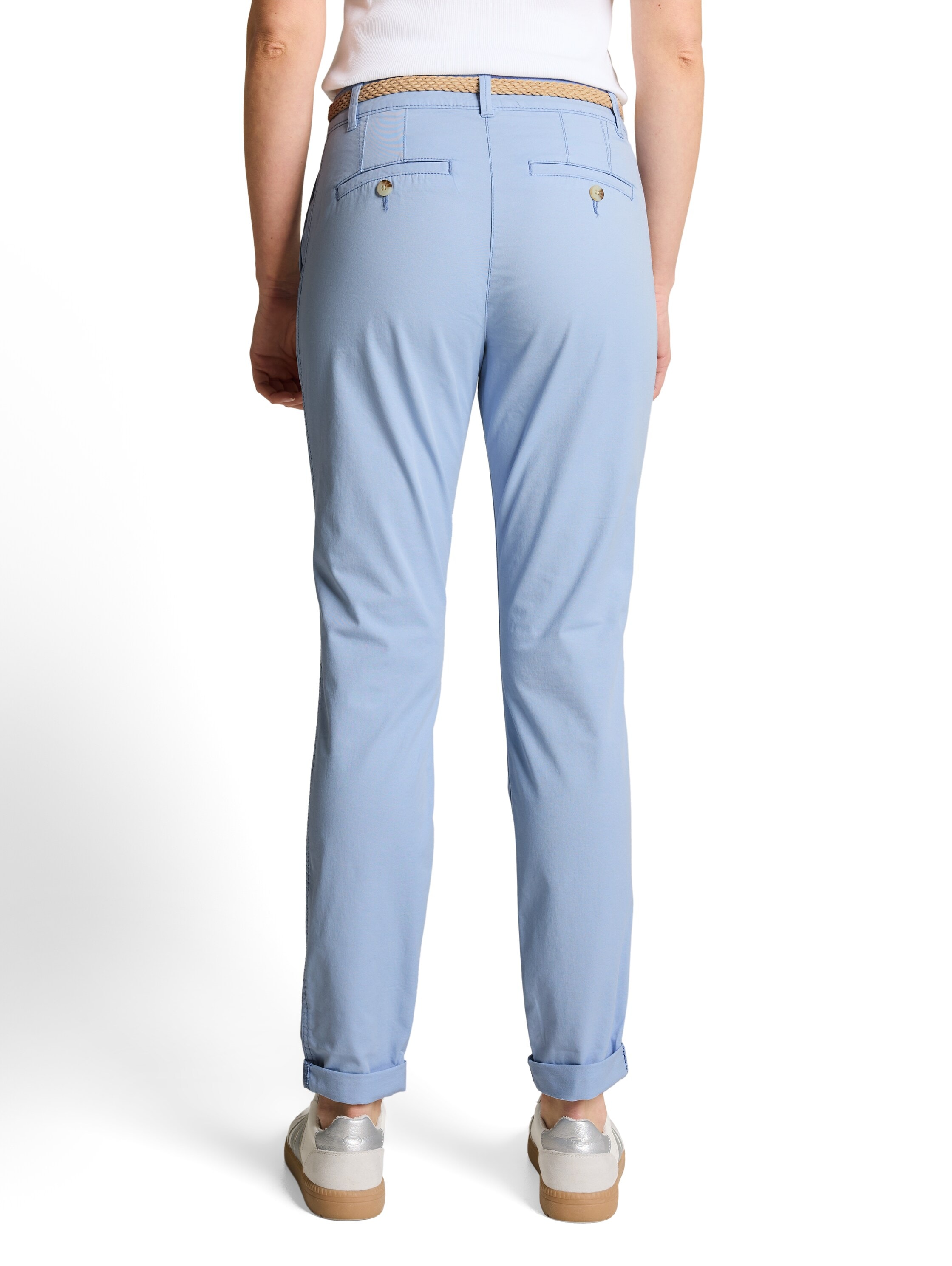 TOM TAILOR Chinohose  mit Gürtel und Stretch