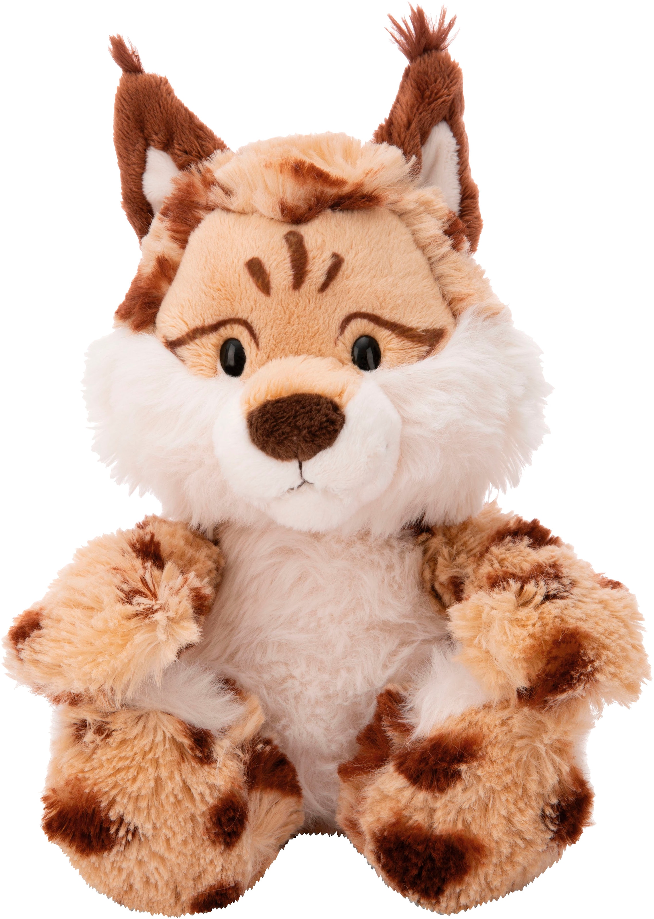 Nici Kuscheltier »Wild Friends GREEN, Luchs Lyka, 25 cm«, schlenkernd, enthält recyceltes Material (Global Recycled Standard)