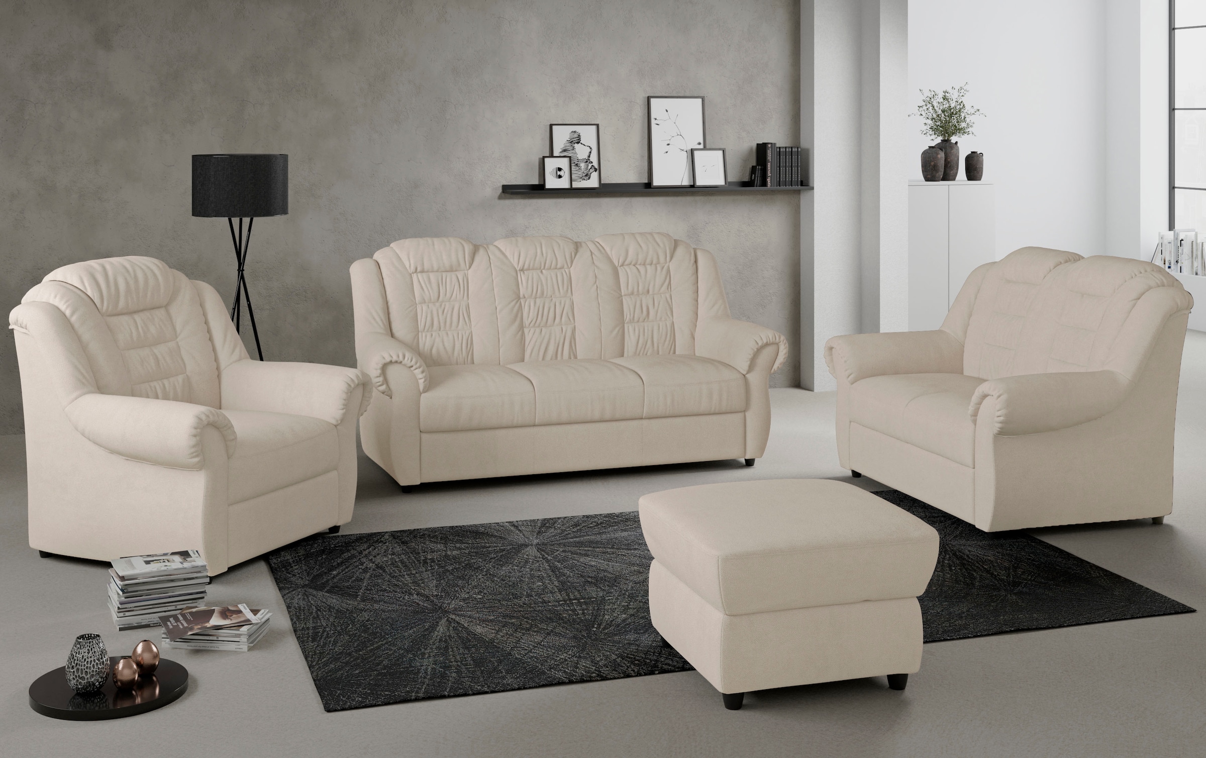 Home affaire 3-Sitzer »Boston«, Sofa mit hoher Rückenlehne