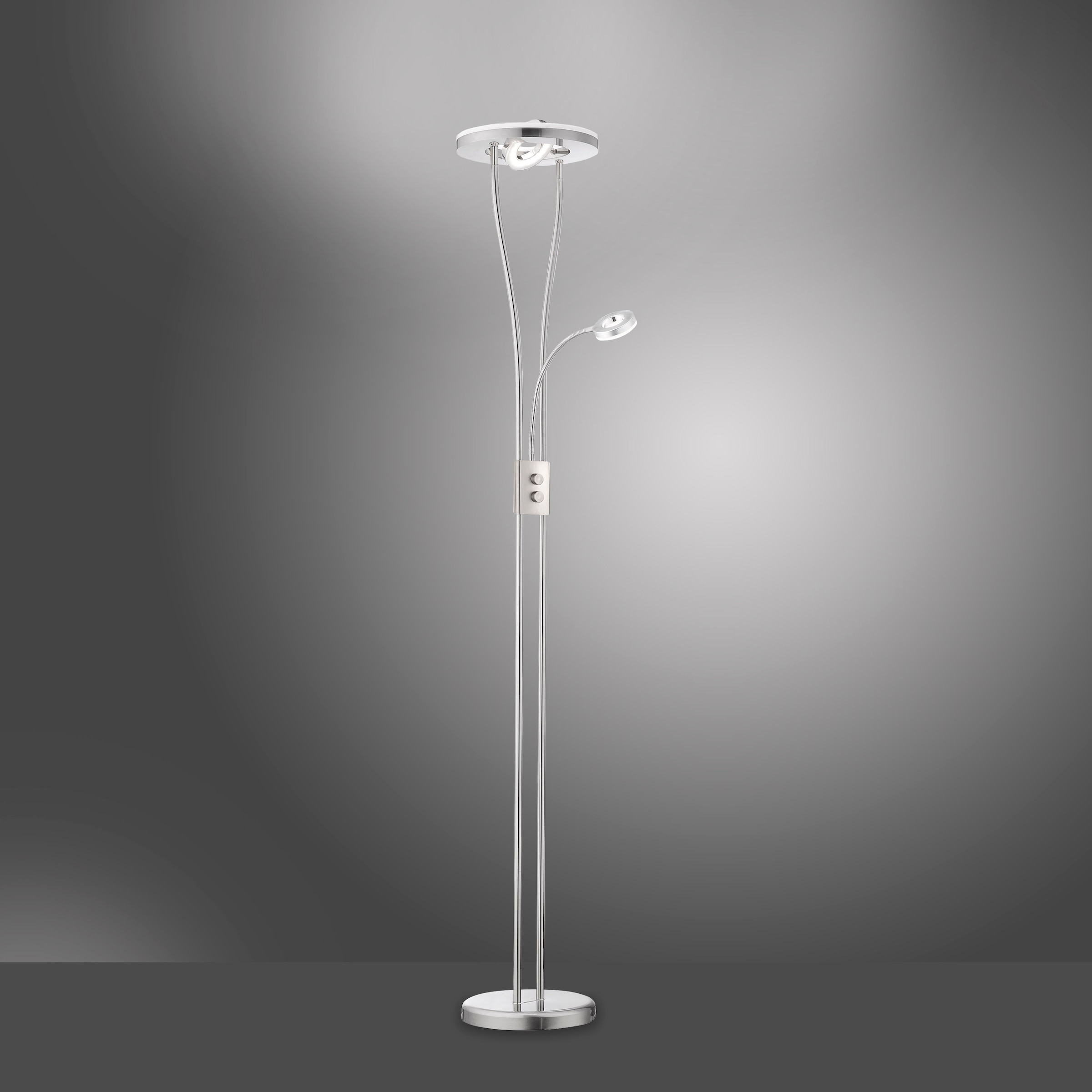 Leuchten Direkt Stehlampe »HELIA«, 3 Garantie mit über 3 Schalter, Drehschalter flammig-flammig, online dimmbar | LED, Jahren kaufen XXL Drehdimmer