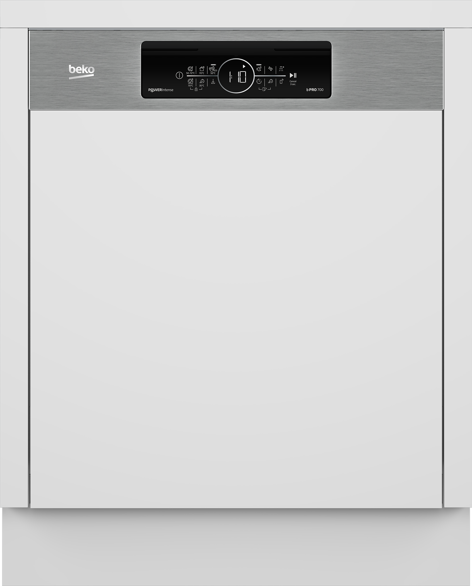 BEKO teilintegrierbarer Geschirrspüler »BDSN36462XP« 8,5 l 14 tlg. Maßgedecke Die PowerIntense-Technologie sorgt für herausragende Spülergebnisse
