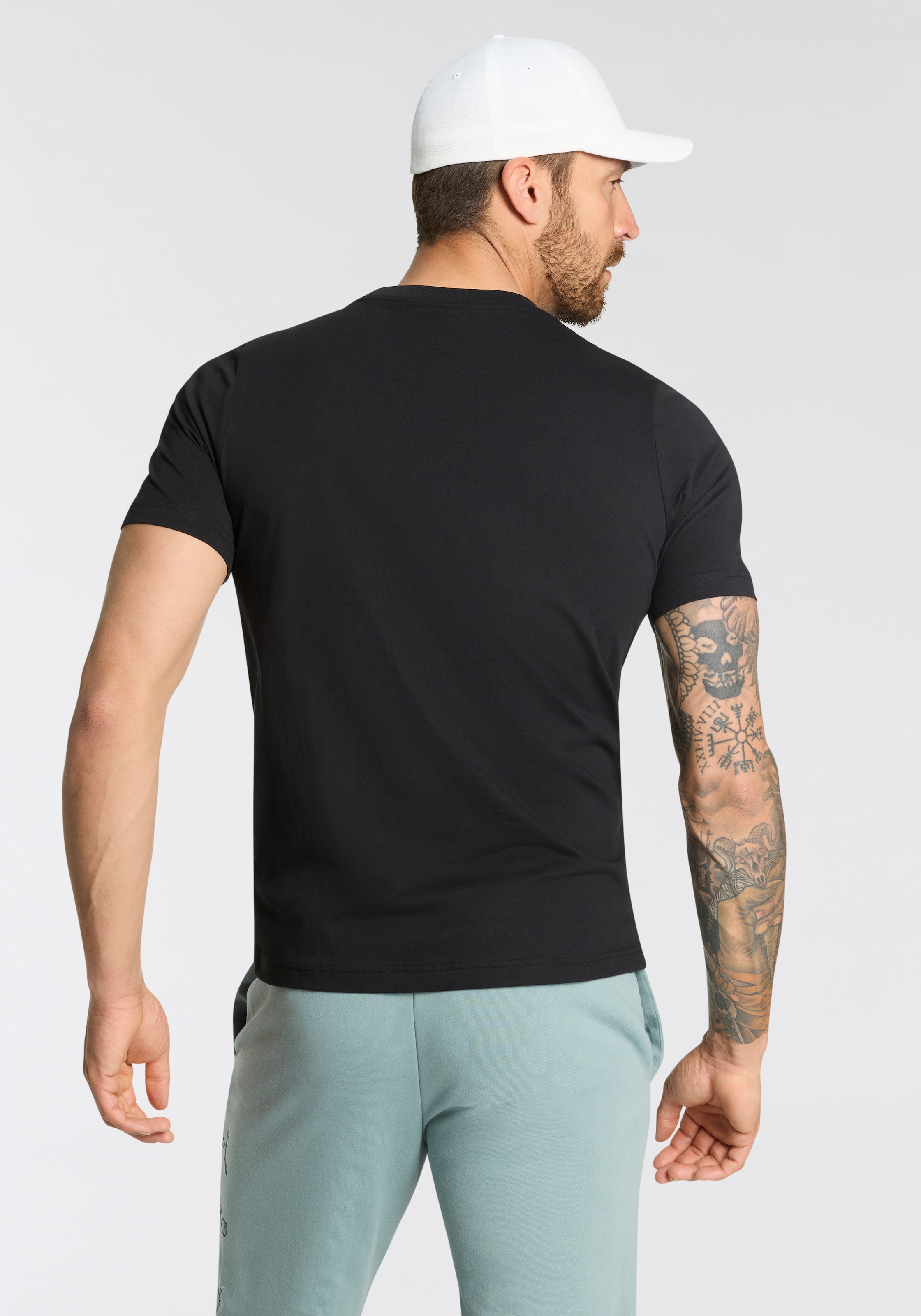 PUMA T-Shirt »ESS LOGO TEE MULTIPACK M«, Doppelpack, 2 Stück