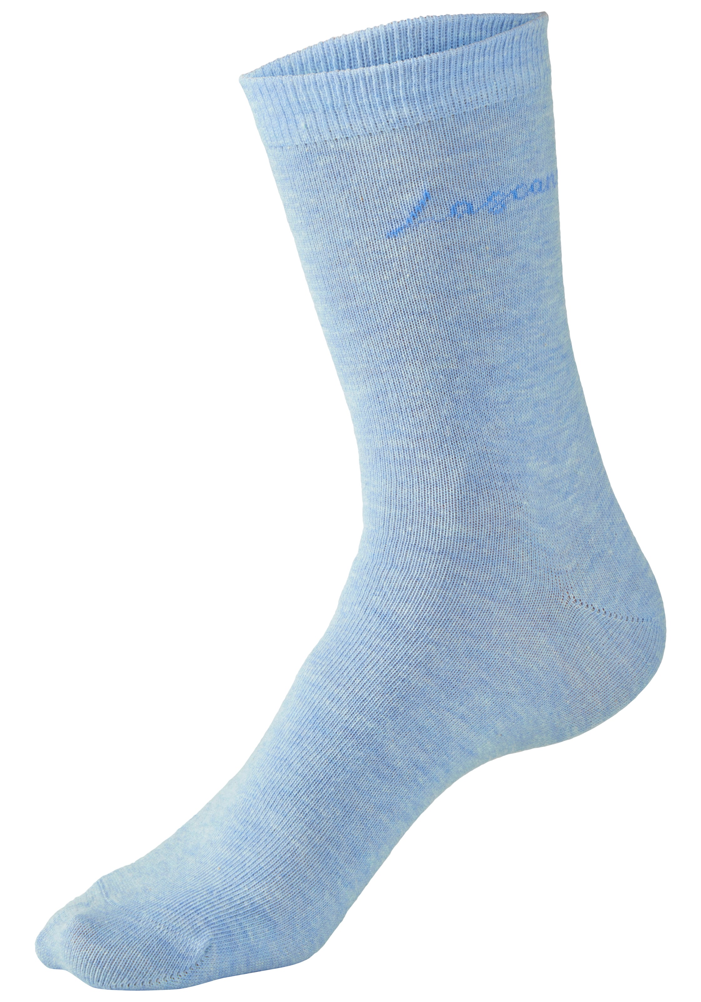 LASCANA Basicsocken »für Damen mit eingestricktem Markenlogo« Box, 7 Stk. tlg. in ansprechender Geschenkbox