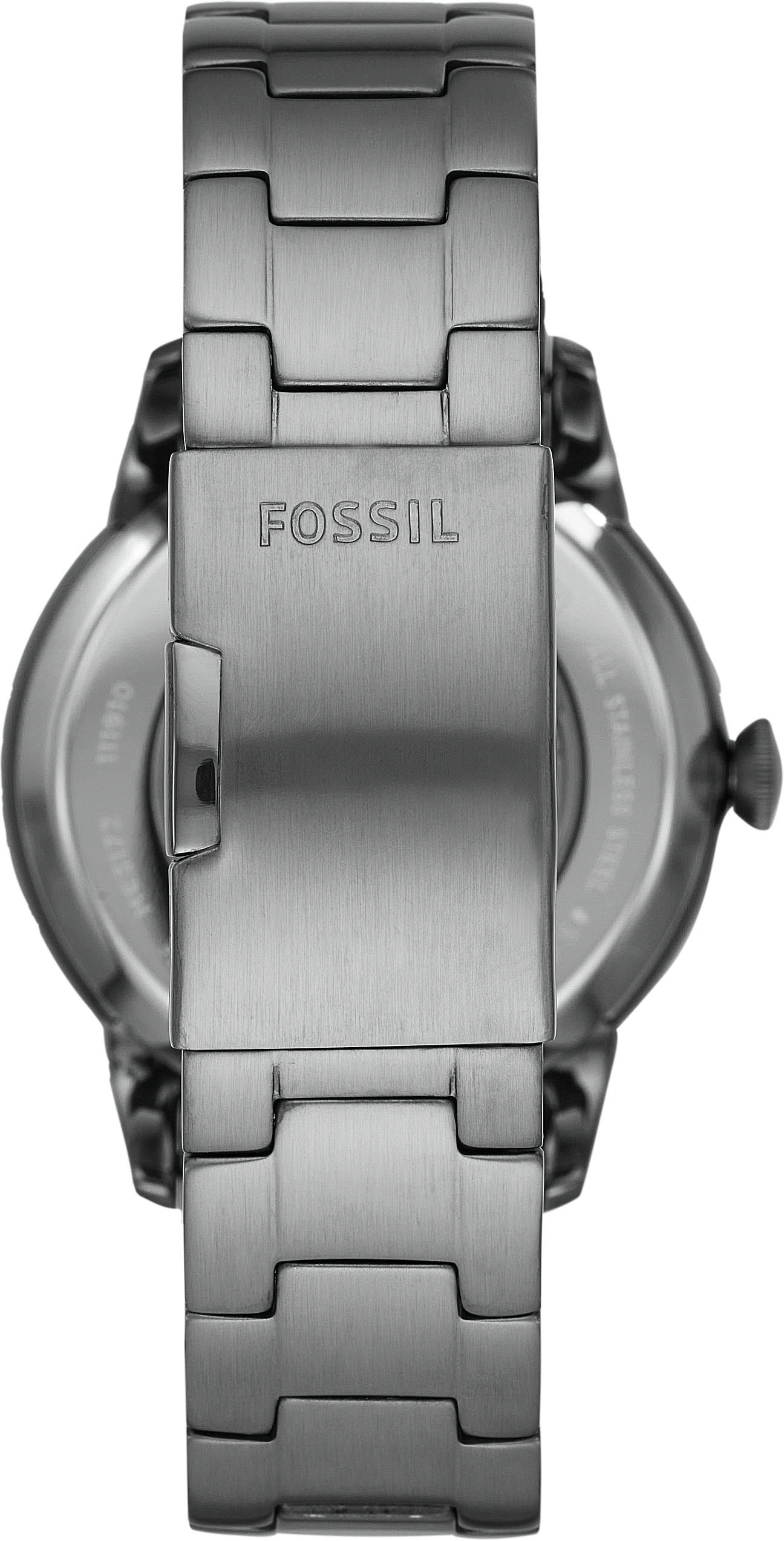 Fossil Automatikuhr »TOWNSMAN Automatic«, Armbanduhr, Herrenuhr, mechanische Uhr, Edelstahlarmband
