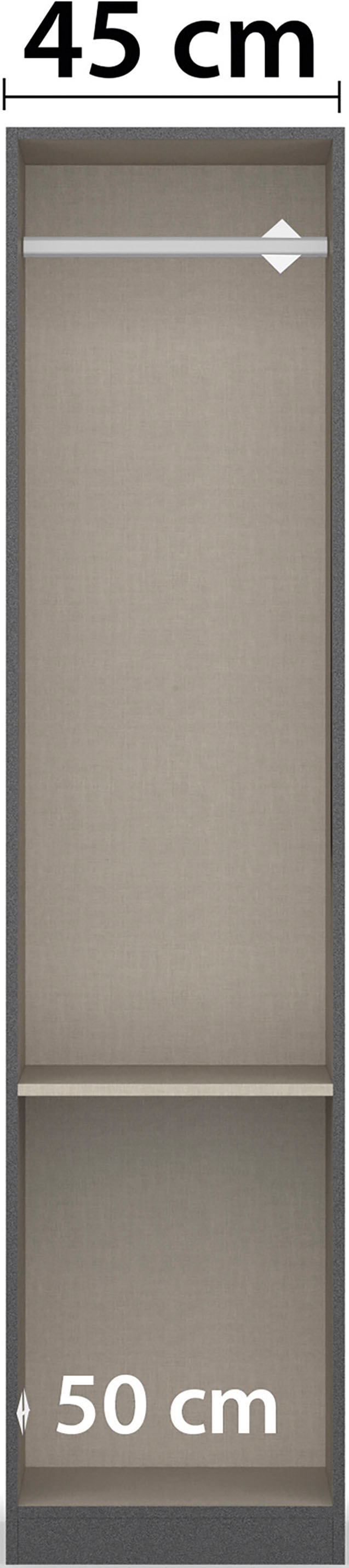 rauch Kleiderschrank »Freiham« mit Griffmulden und Schubkästen