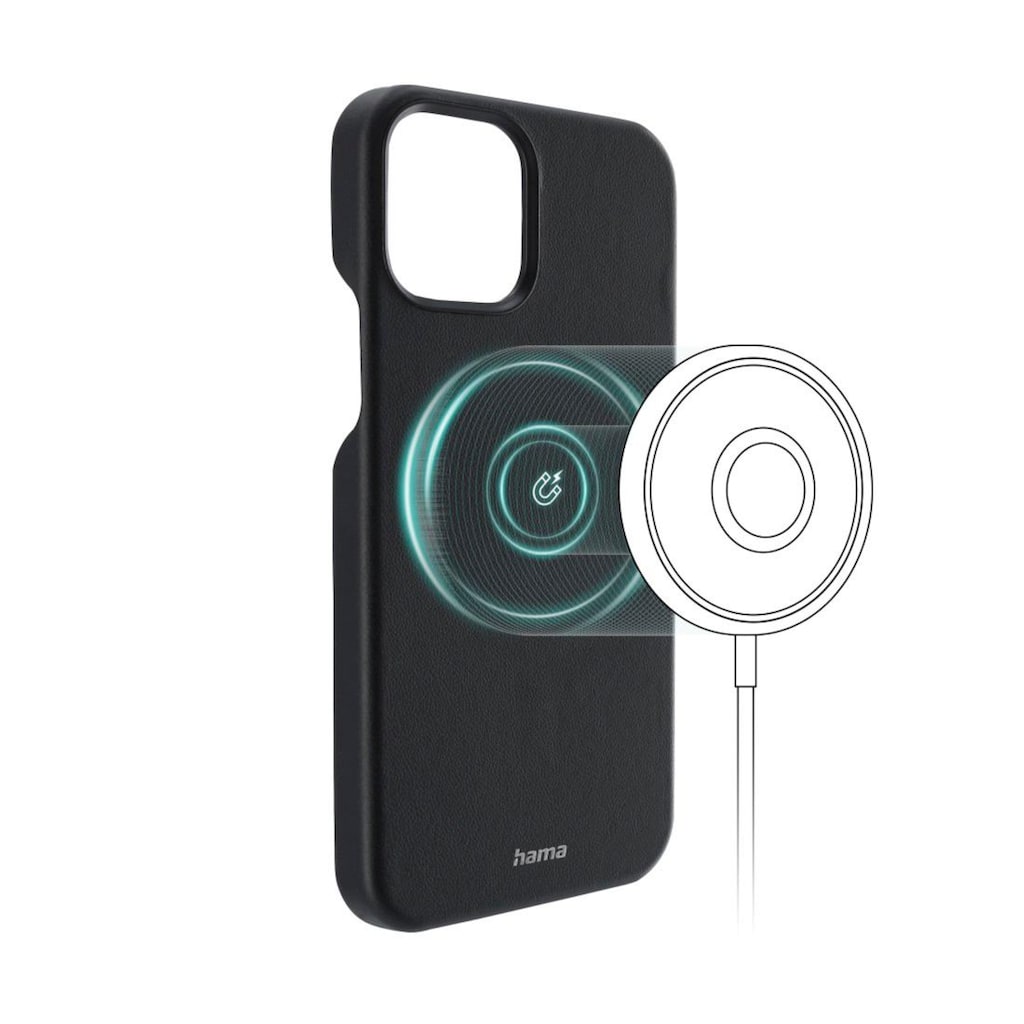 Hama Smartphone-Hülle »Handyhülle für iPhone 13 mini Wireless Charging für Apple MagSafe«