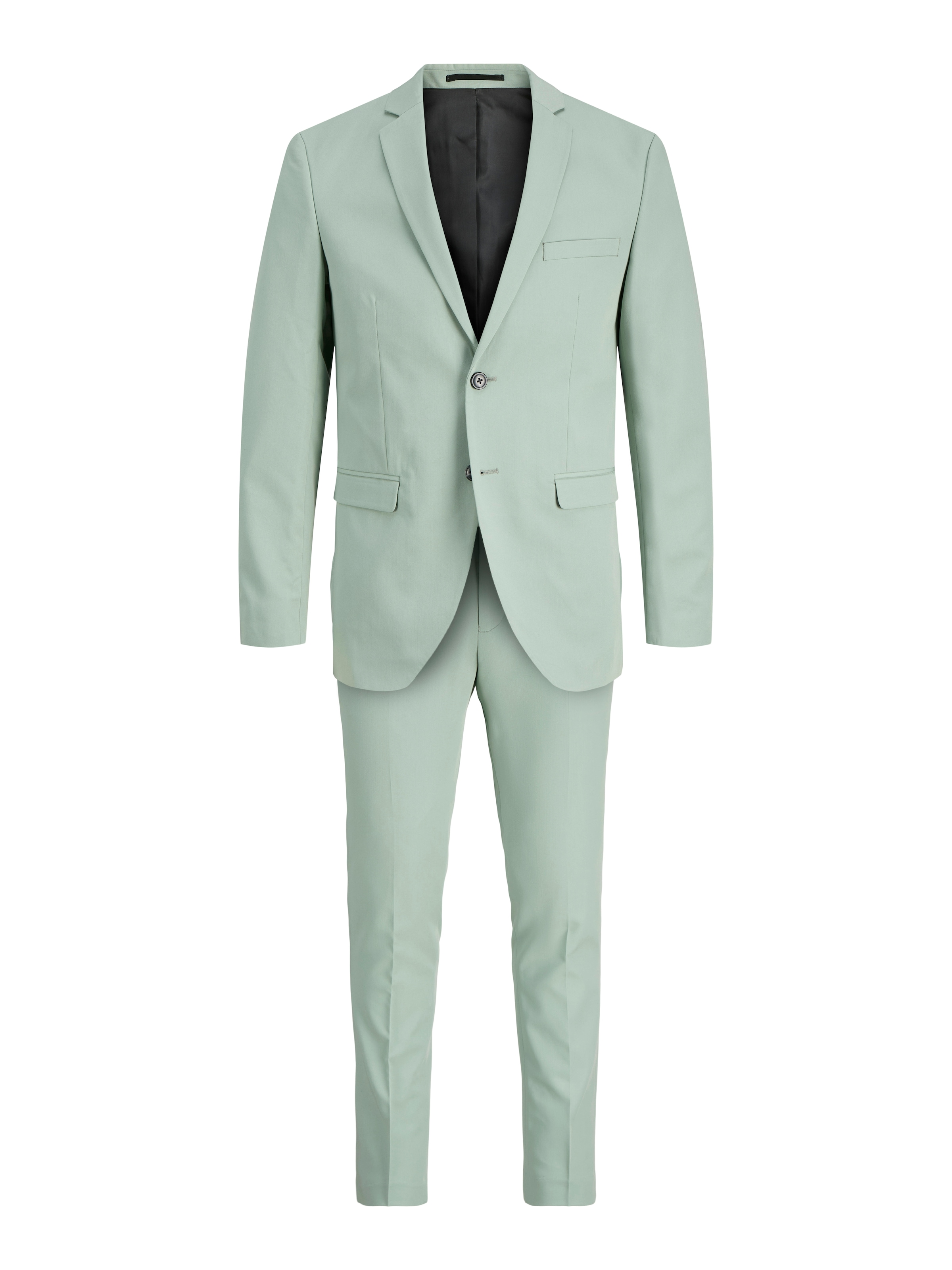 Jack & Jones Anzug »JPRFRANCO  Extra schmal, pflegeleicht, stilvoll mit fallendem Revers« slim fit Materialmix aus Polyester, Viskose und Elasthan
