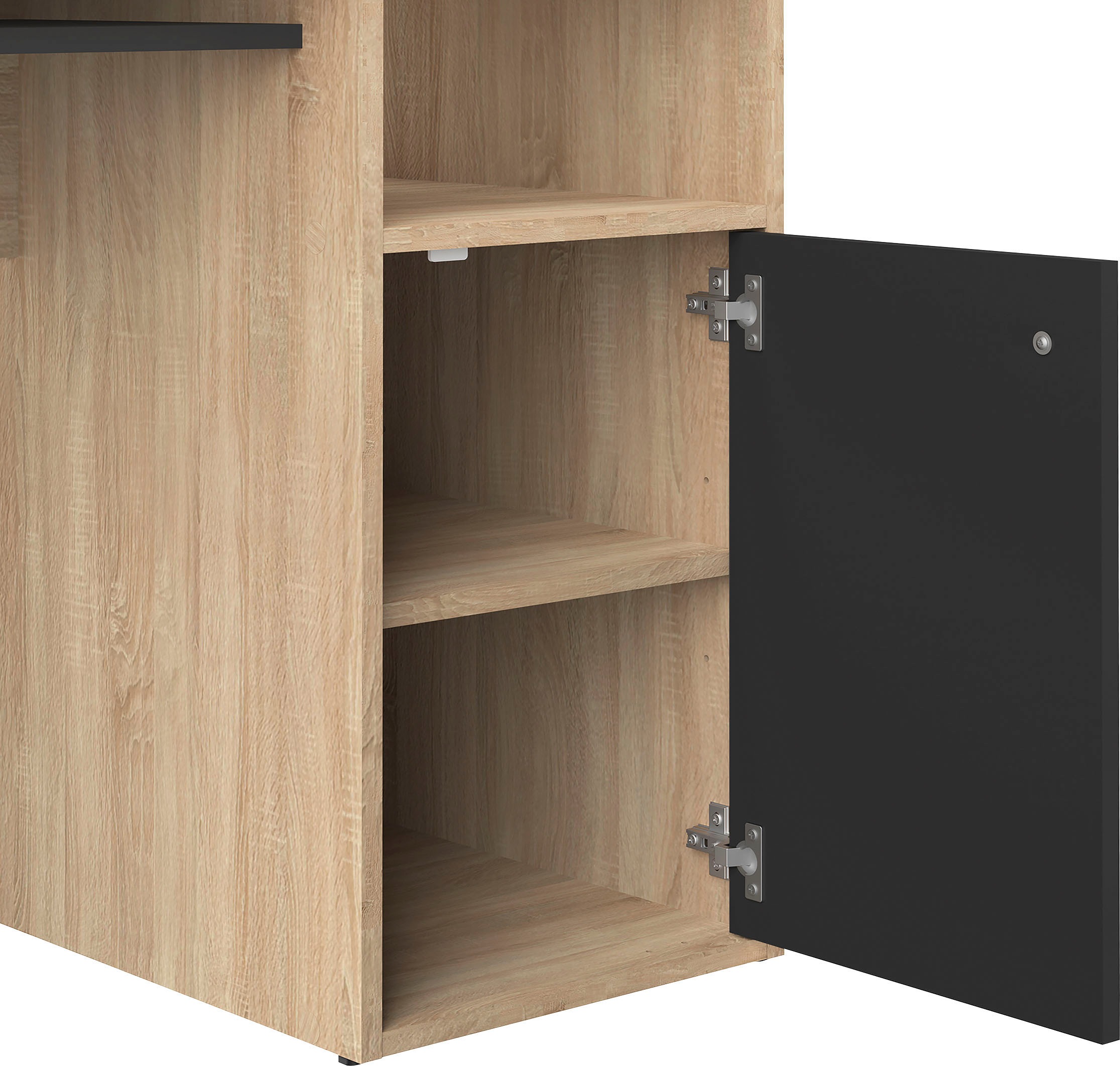 TemaHome Schreibtisch »OXFORD«, Ledergriff