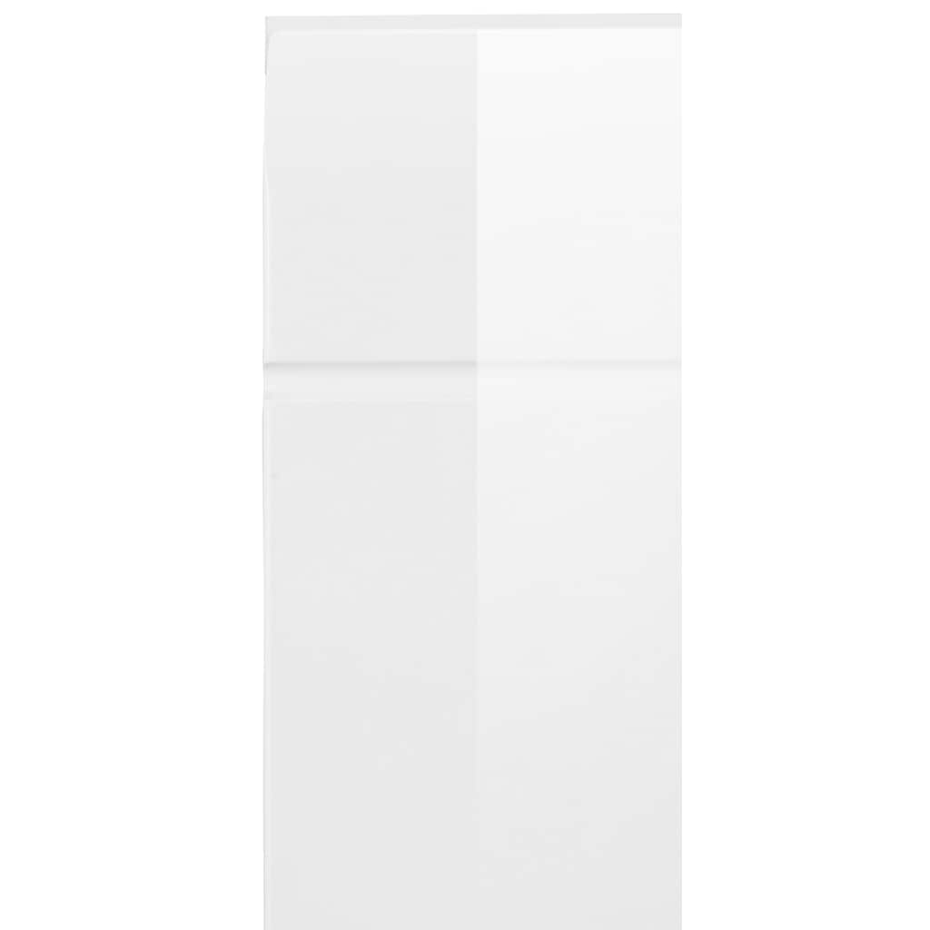 trendteam Badmöbel-Set »Skin«, (Set, 3 St.), Spiegelschrank mit LED-Beleuchtung, Hochschrank und Waschbeckenunterschrank, mit Fronten in Hochglanzoptik