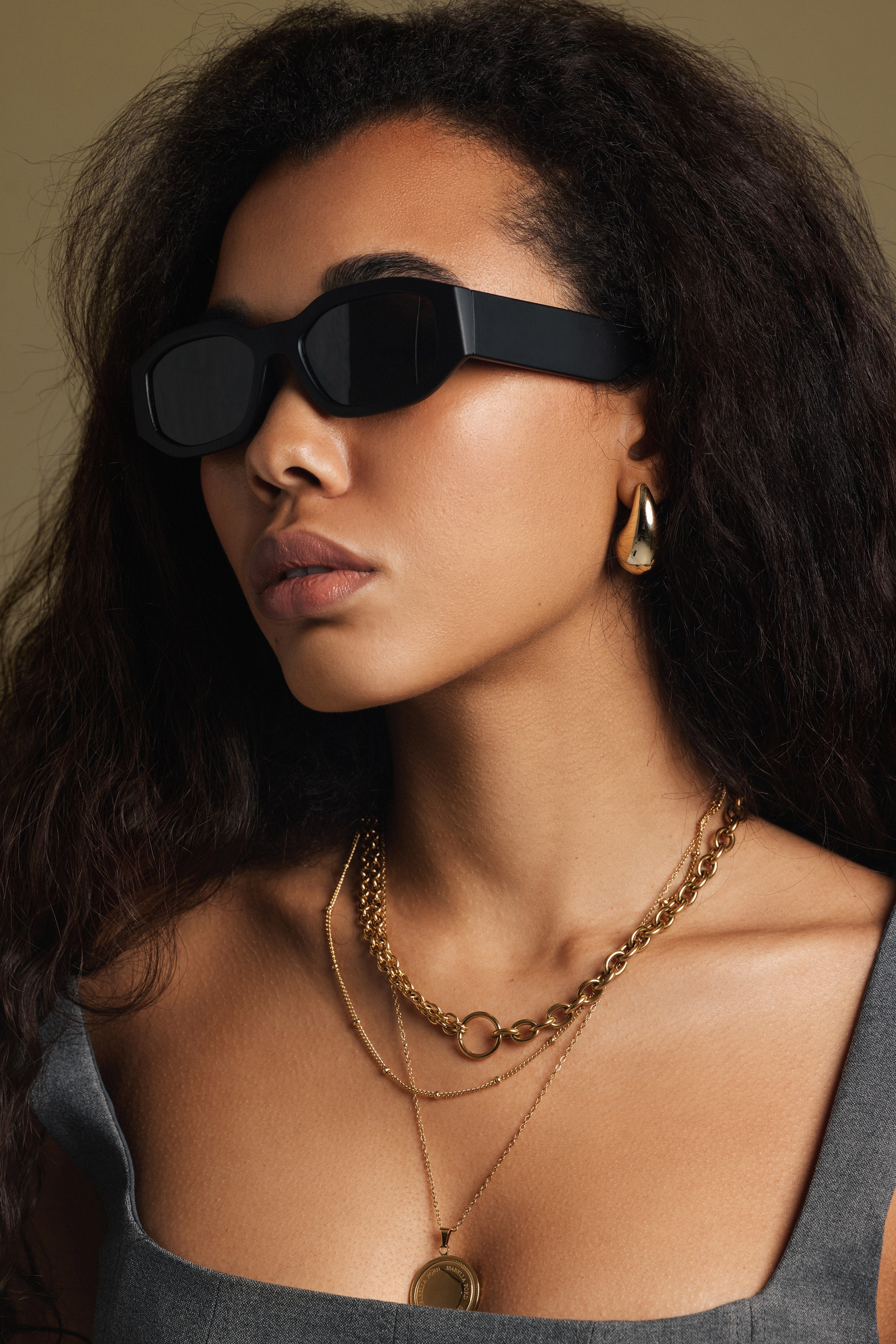 MARC LAUDER Sonnenbrille »LA03-01« 3: dunkles Glas, starke Sonneneinstrahlung