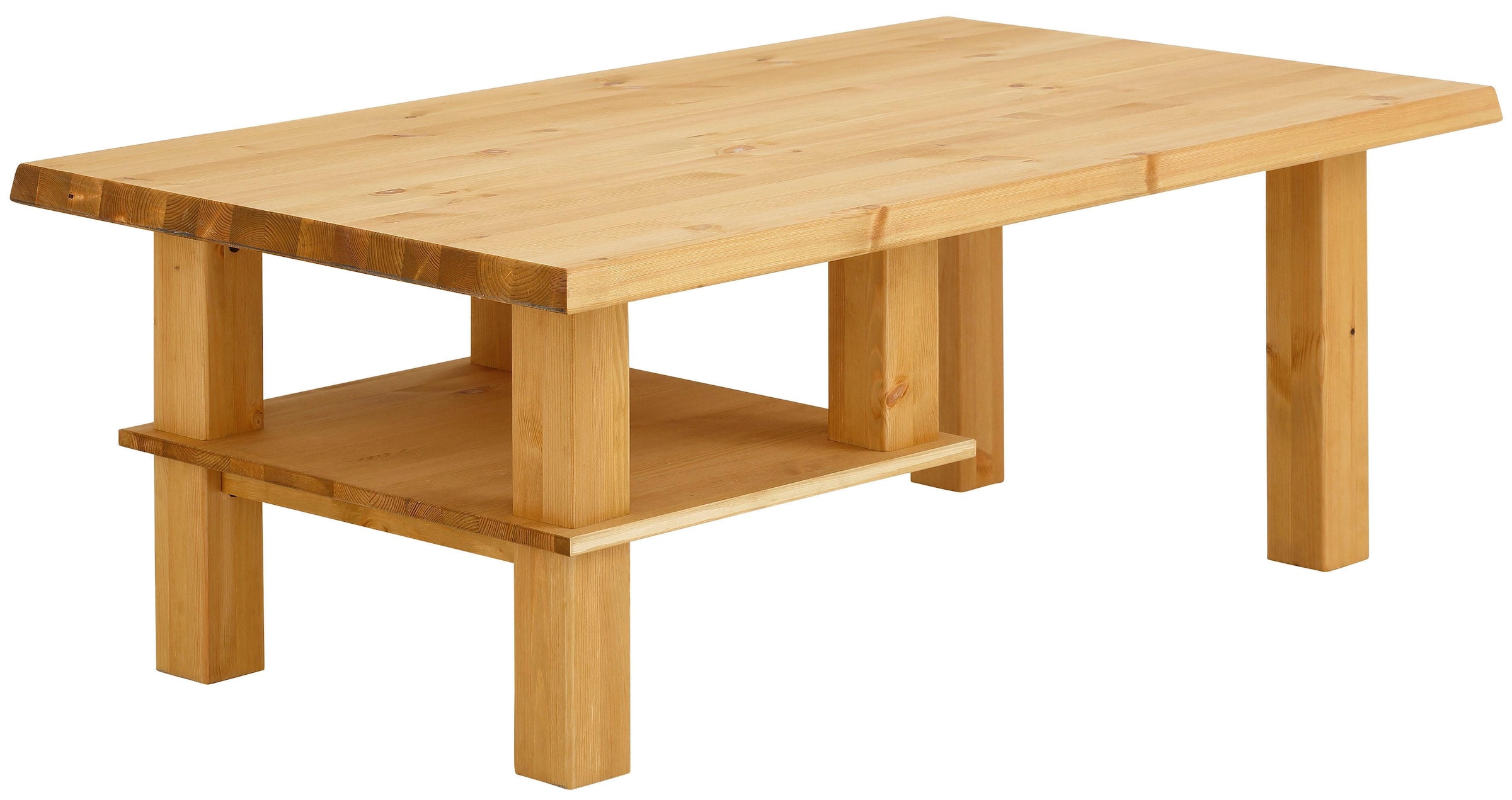 Home affaire Couchtisch »Ixo«, mit 1 Ablageboden, Breite 120 cm, aus masiver Kiefer, FSC®