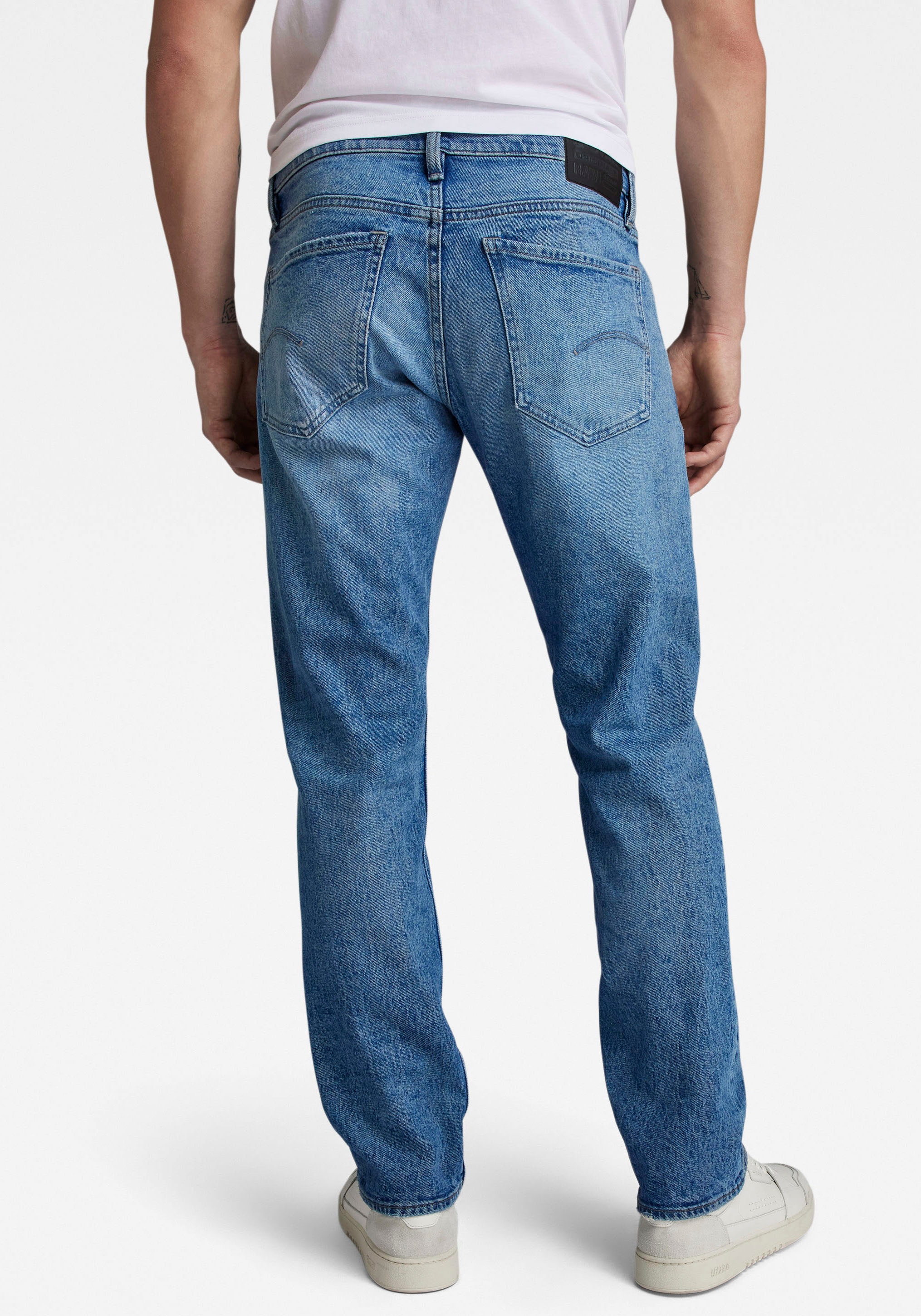 G-STAR Straight-Jeans »Mosa Straight«, mit hellen Nähten