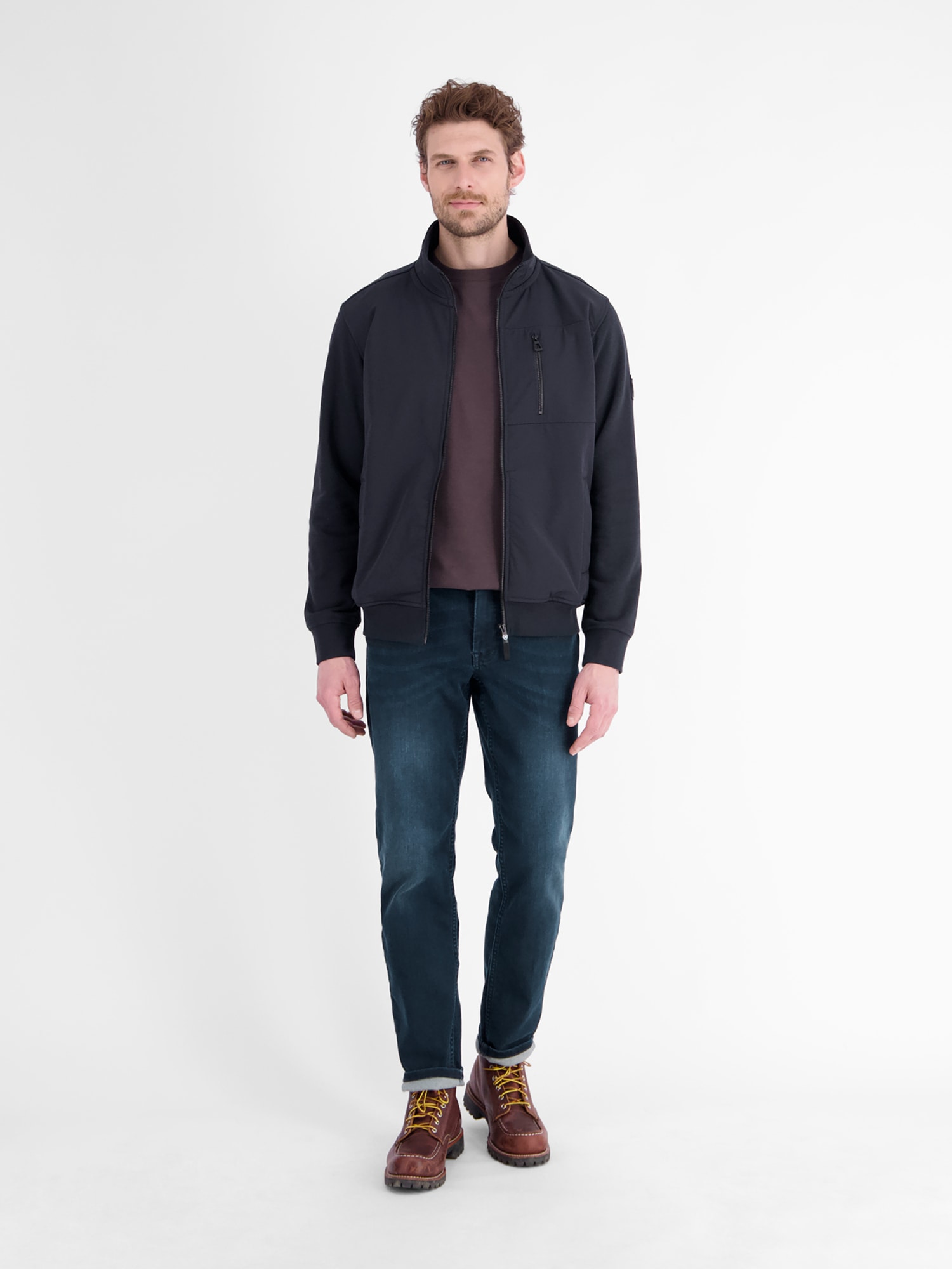 LERROS Sweatjacke »Sportliche Sweatjacke aus robustem Baumwollmischgewebe«