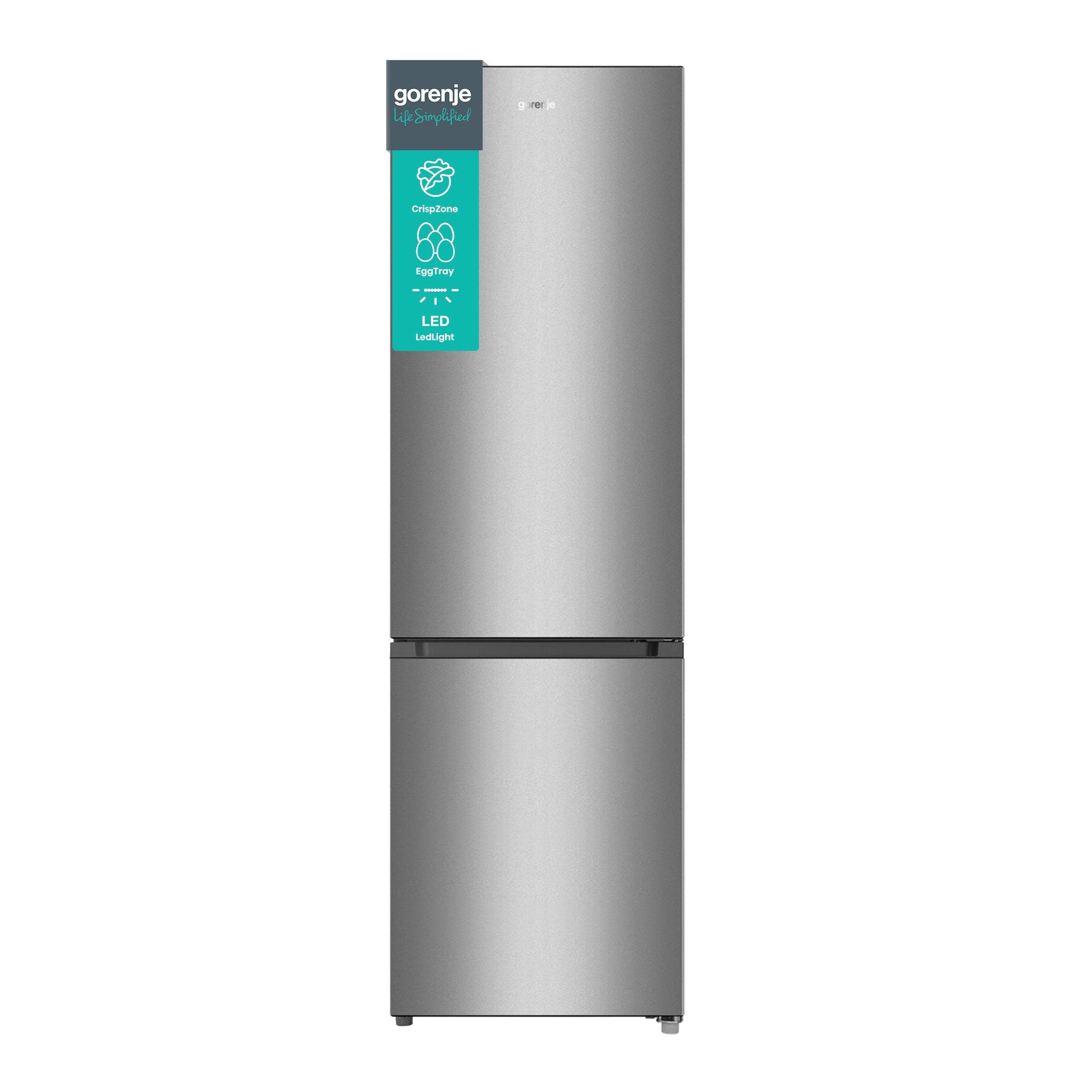 GORENJE Kühl-/Gefrierkombination »RK4182PS4«, LED-Innenbeleuchtung, CrispZone, Eco-Modus
