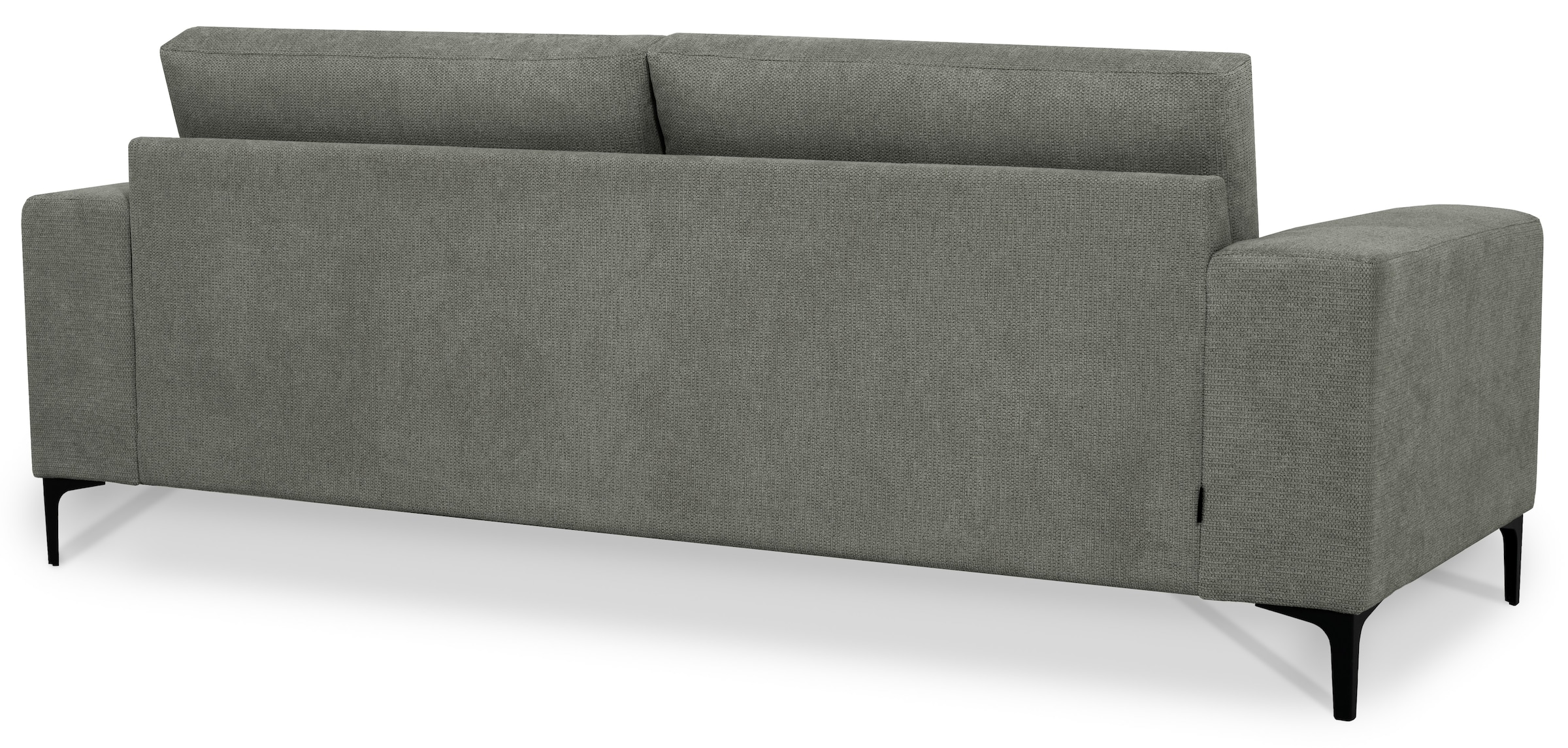 Places of Style 3-Sitzer »Xander«, Breite 224 cm, Soft-Touch Chenille, schwarze Metallfüßen