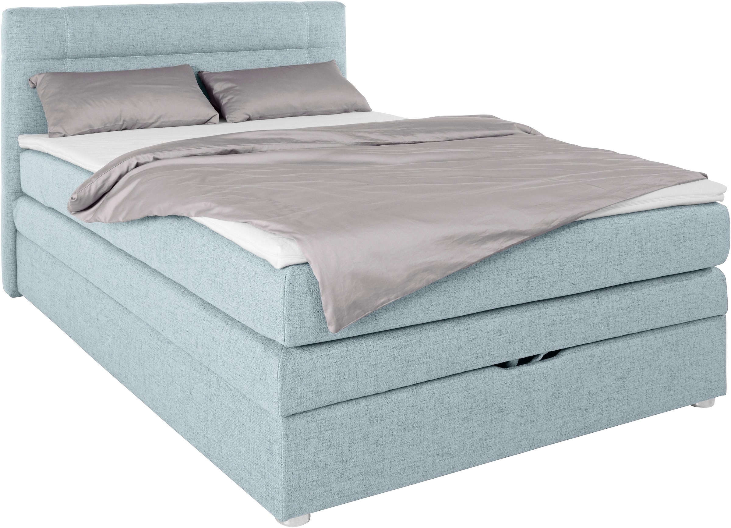Jockenhöfer Gruppe Boxspringbett »Carmen«, mit Bettkasten und Topper, erhältlich in 120 & 140cm Breite